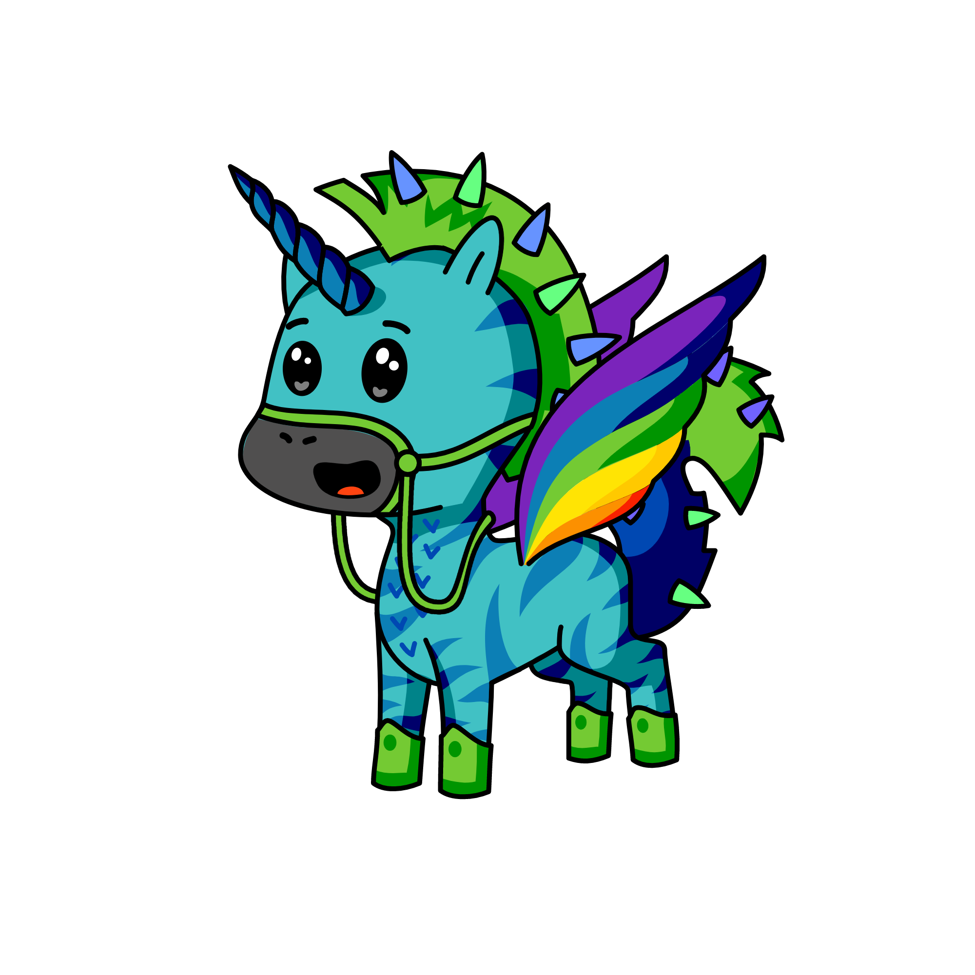look, the unicorn