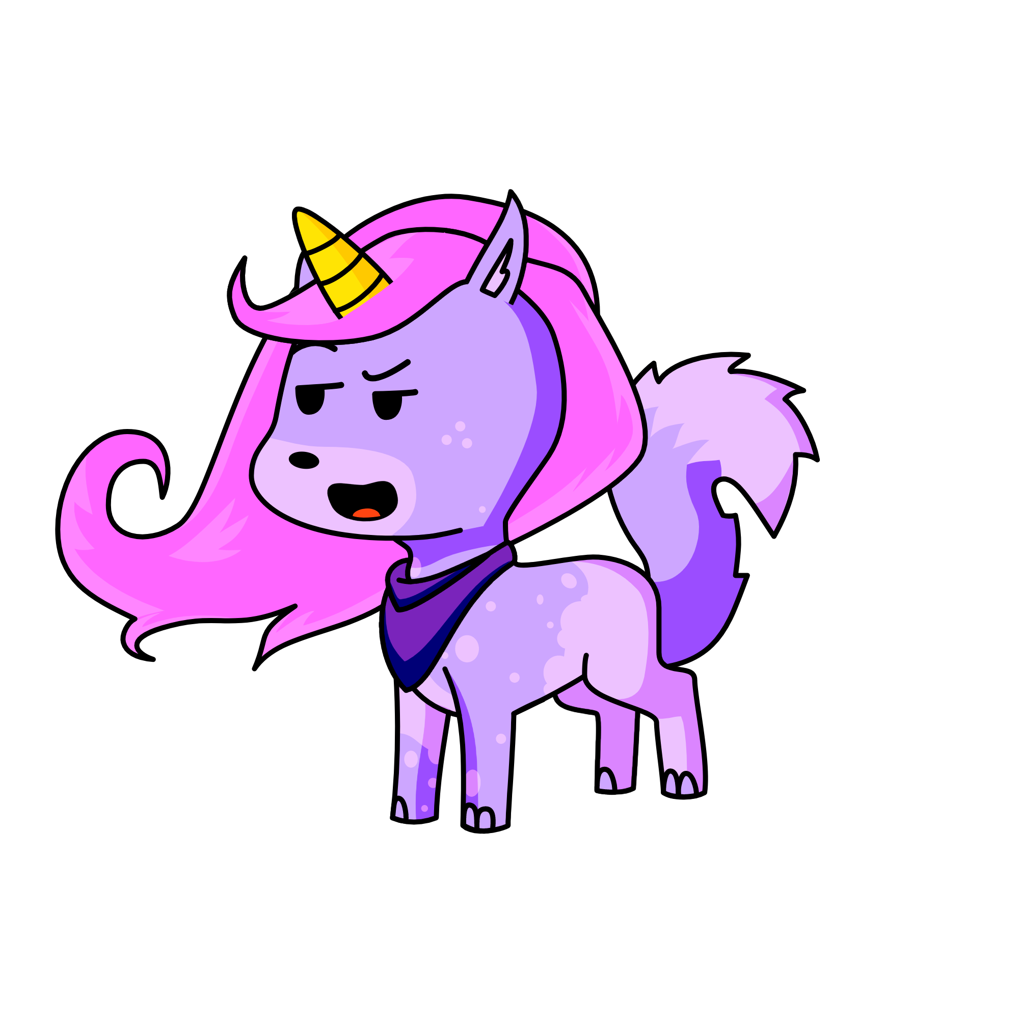luna the fox, the unicorn