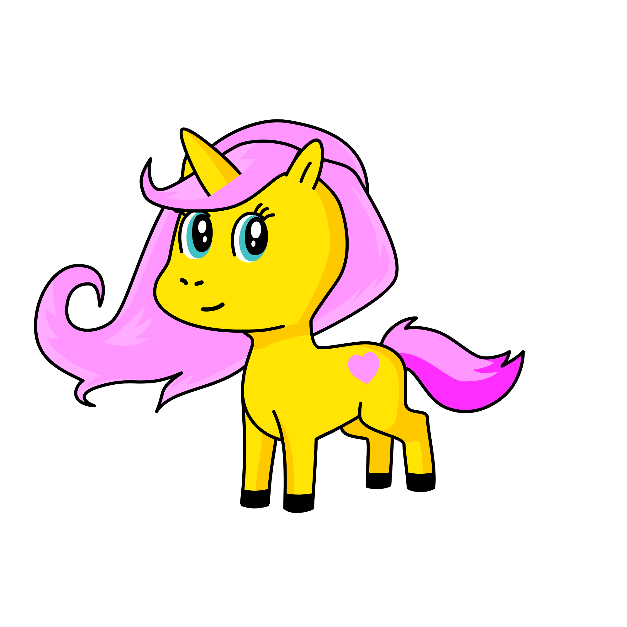 Fluttershy, the unicorn
