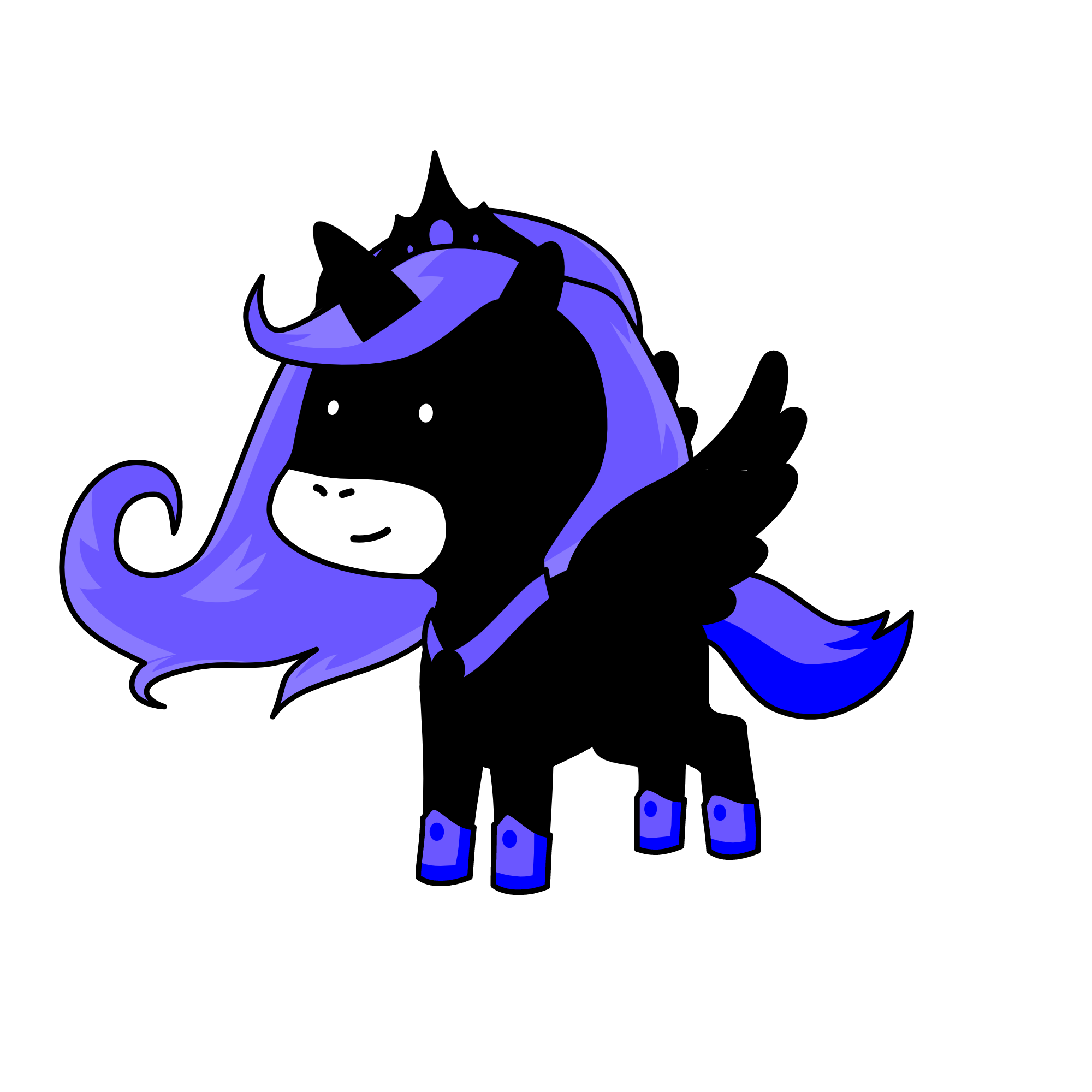 princess Luna, the unicorn