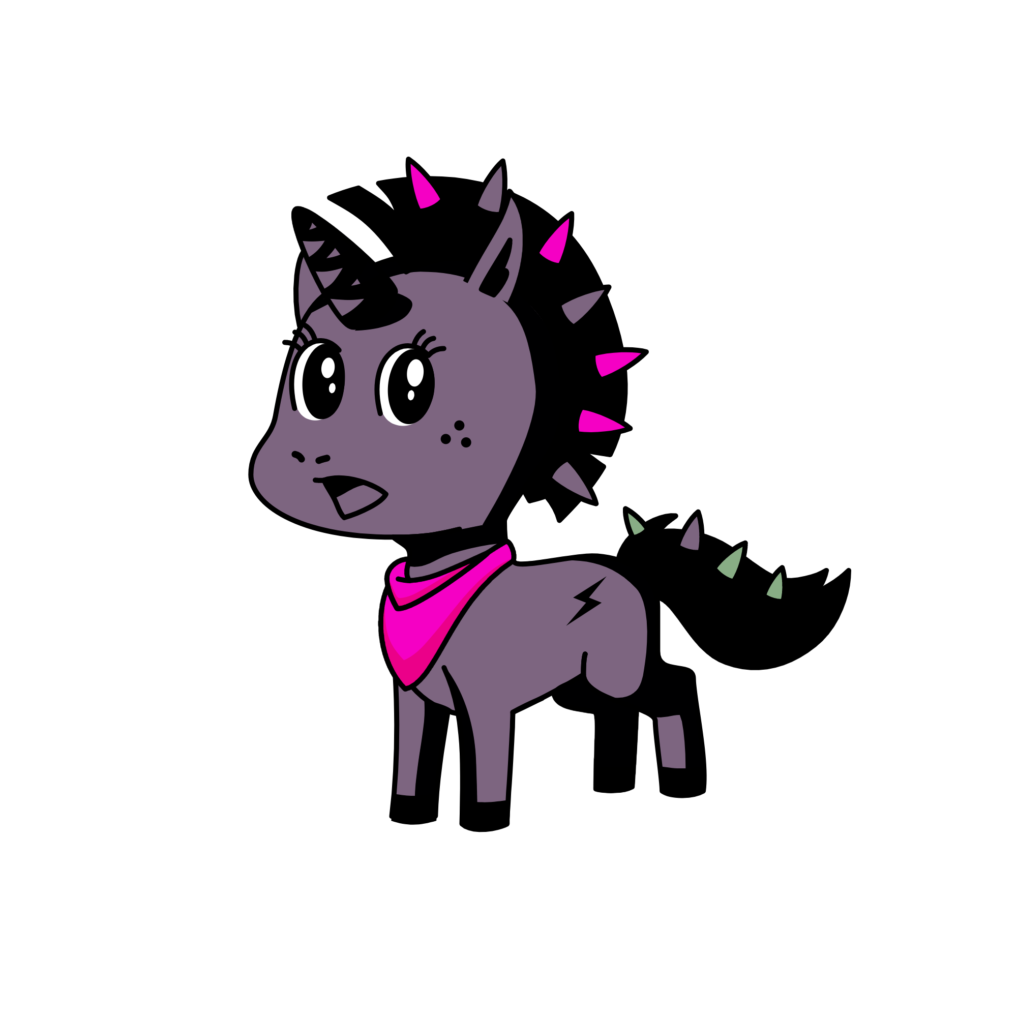 Spike, the unicorn