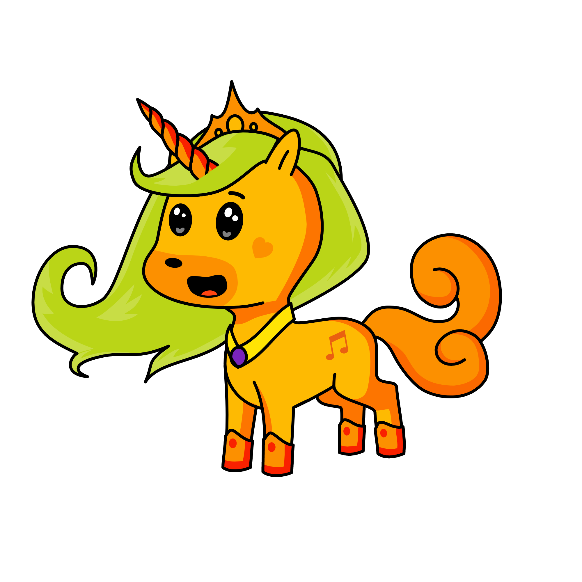 pretty girl, the unicorn