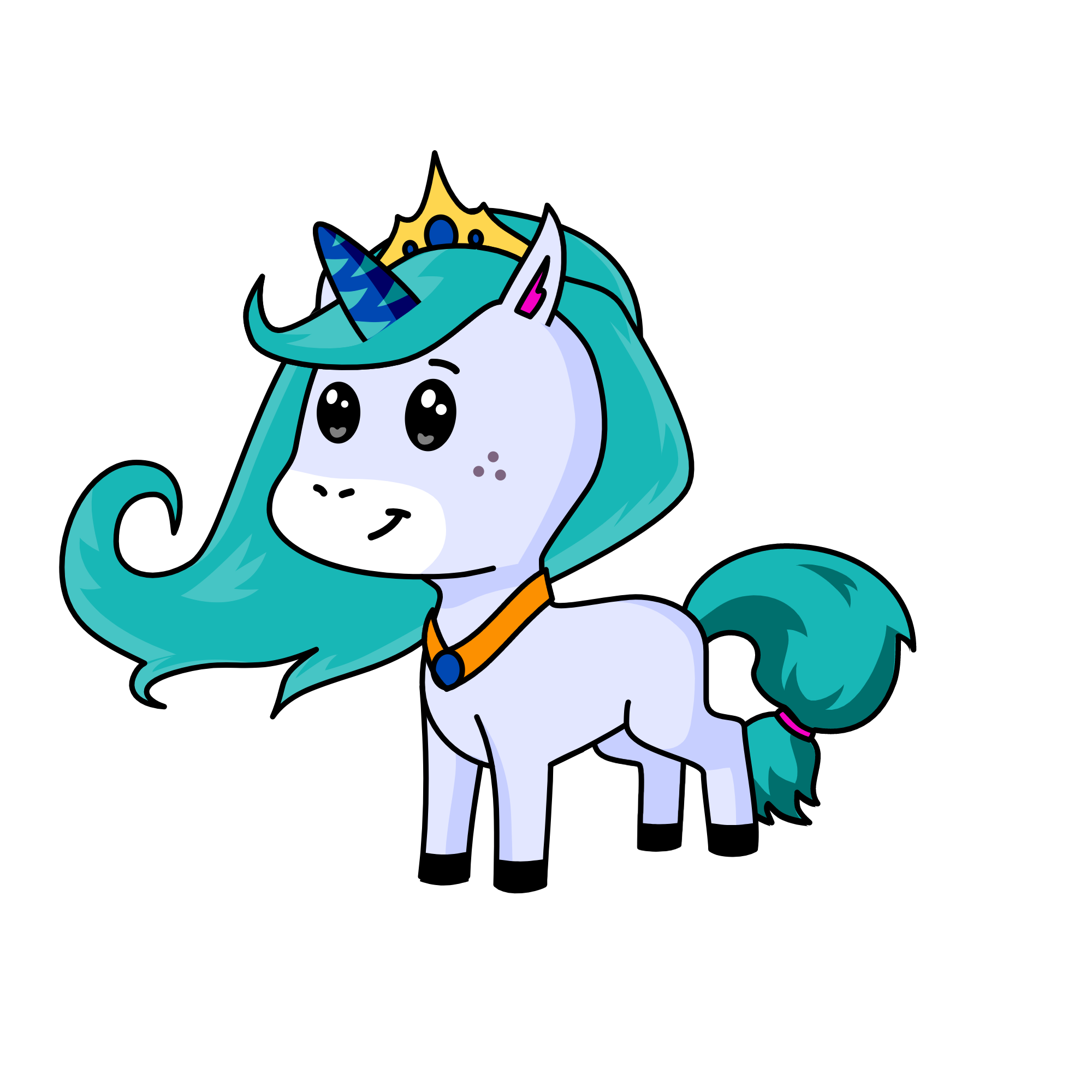 Princess Snow, the unicorn