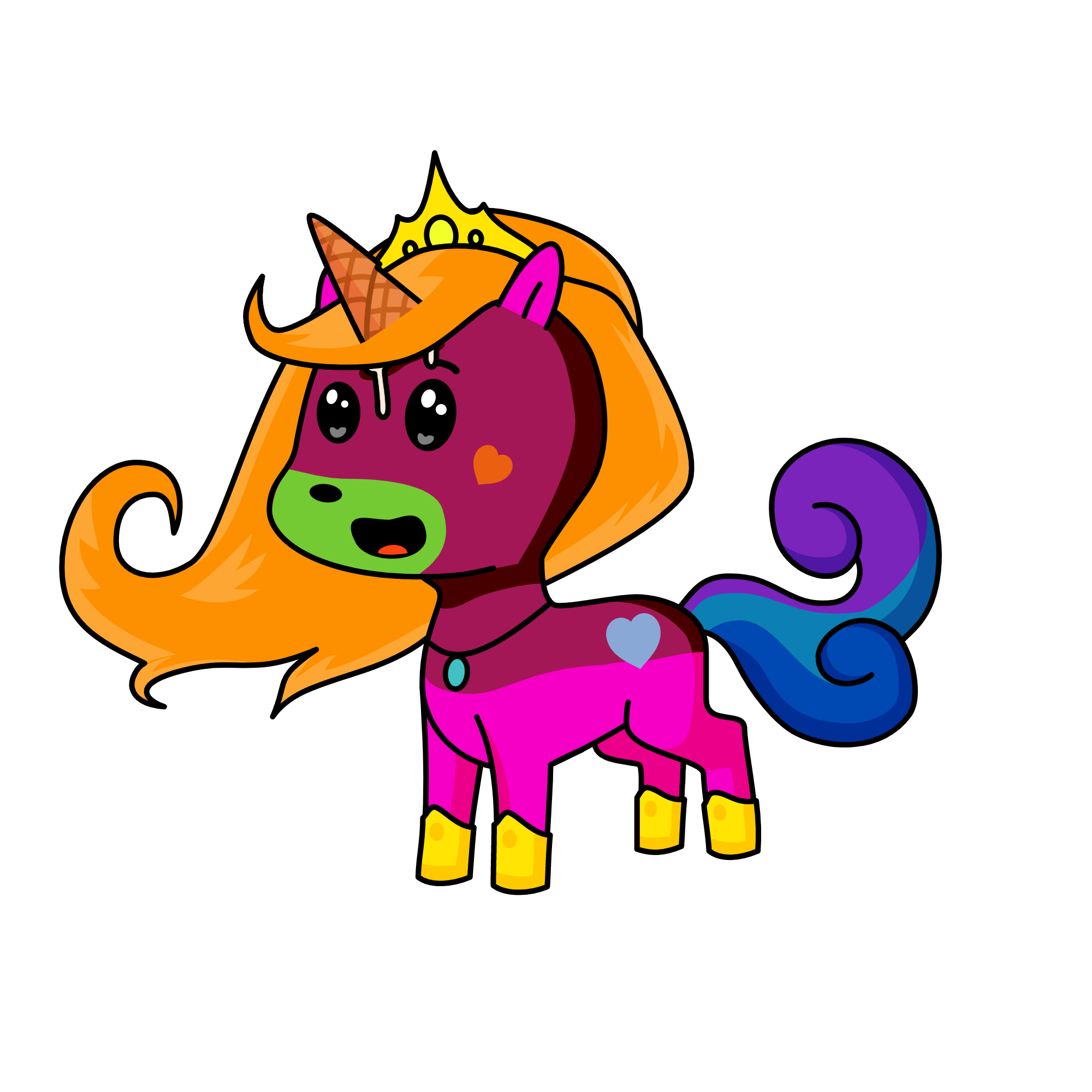 who wants ice cream, the unicorn