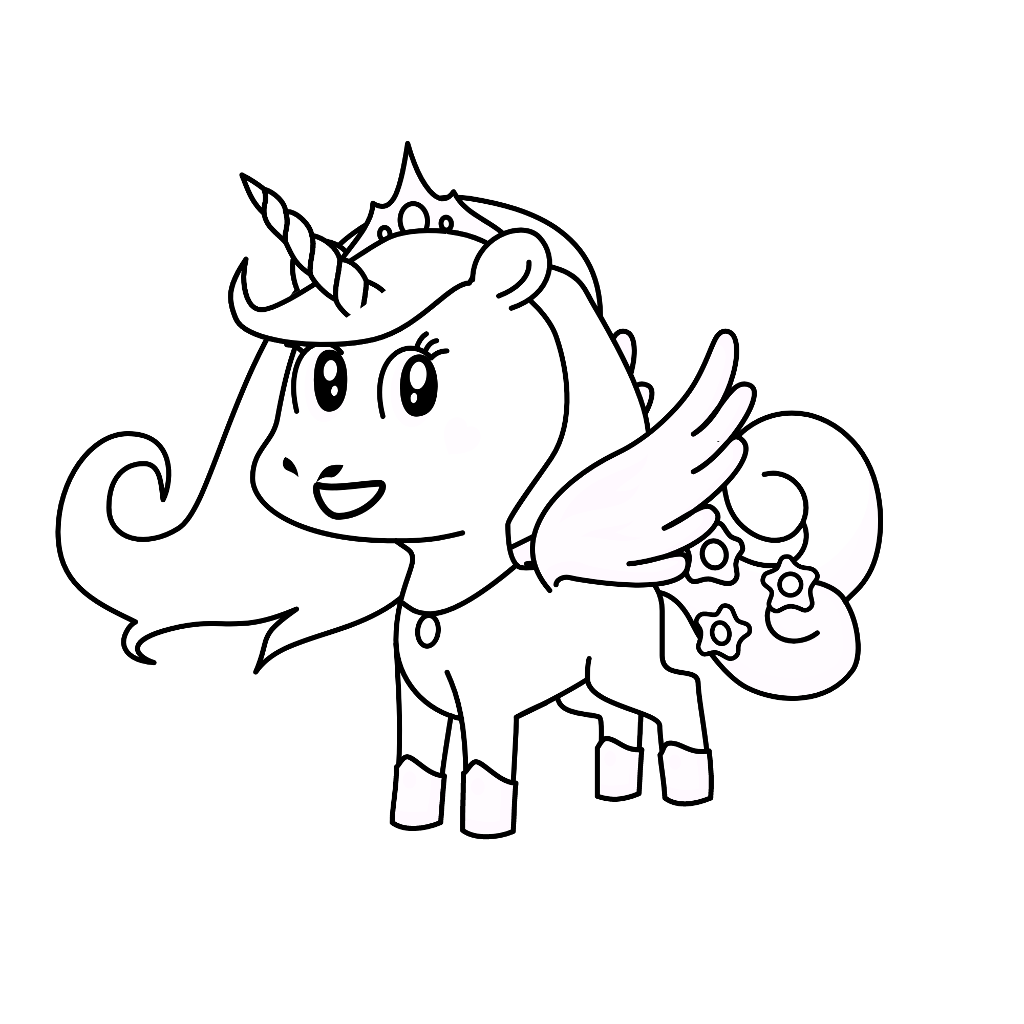 snowy, the unicorn