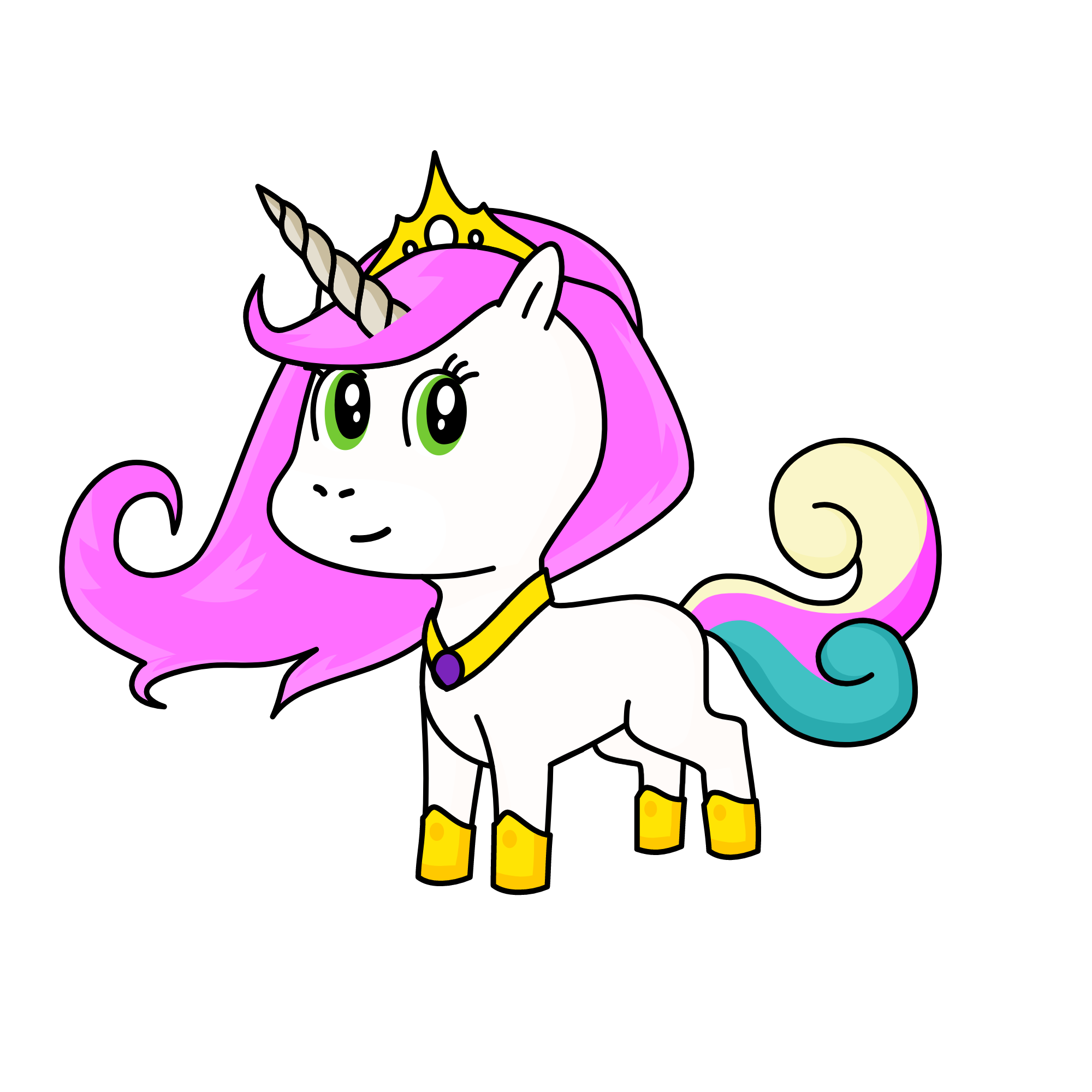 Cute, the unicorn