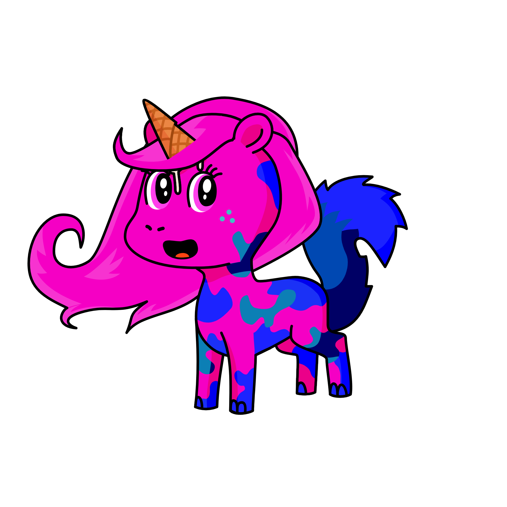 Lozenge , the unicorn