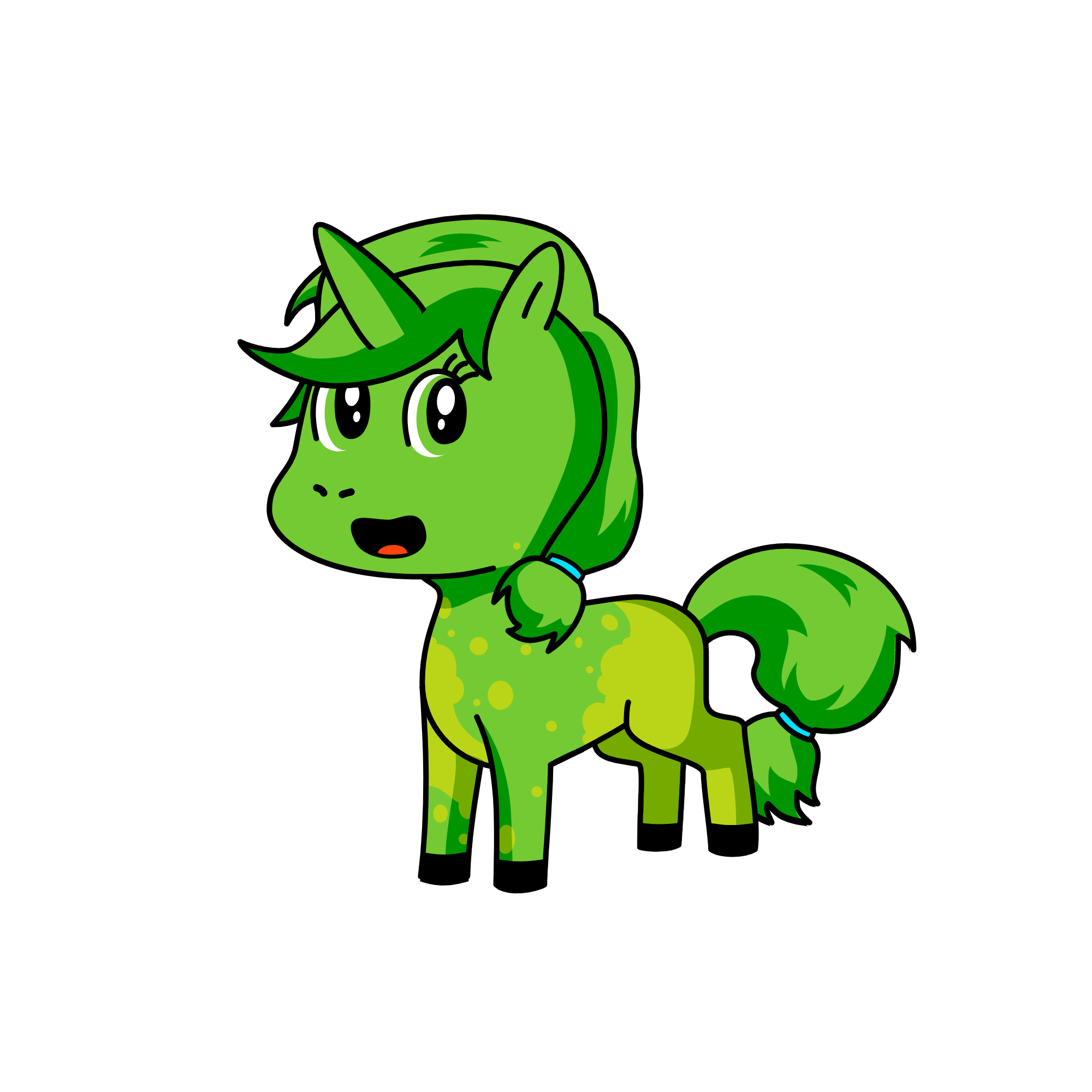Grazy, the unicorn