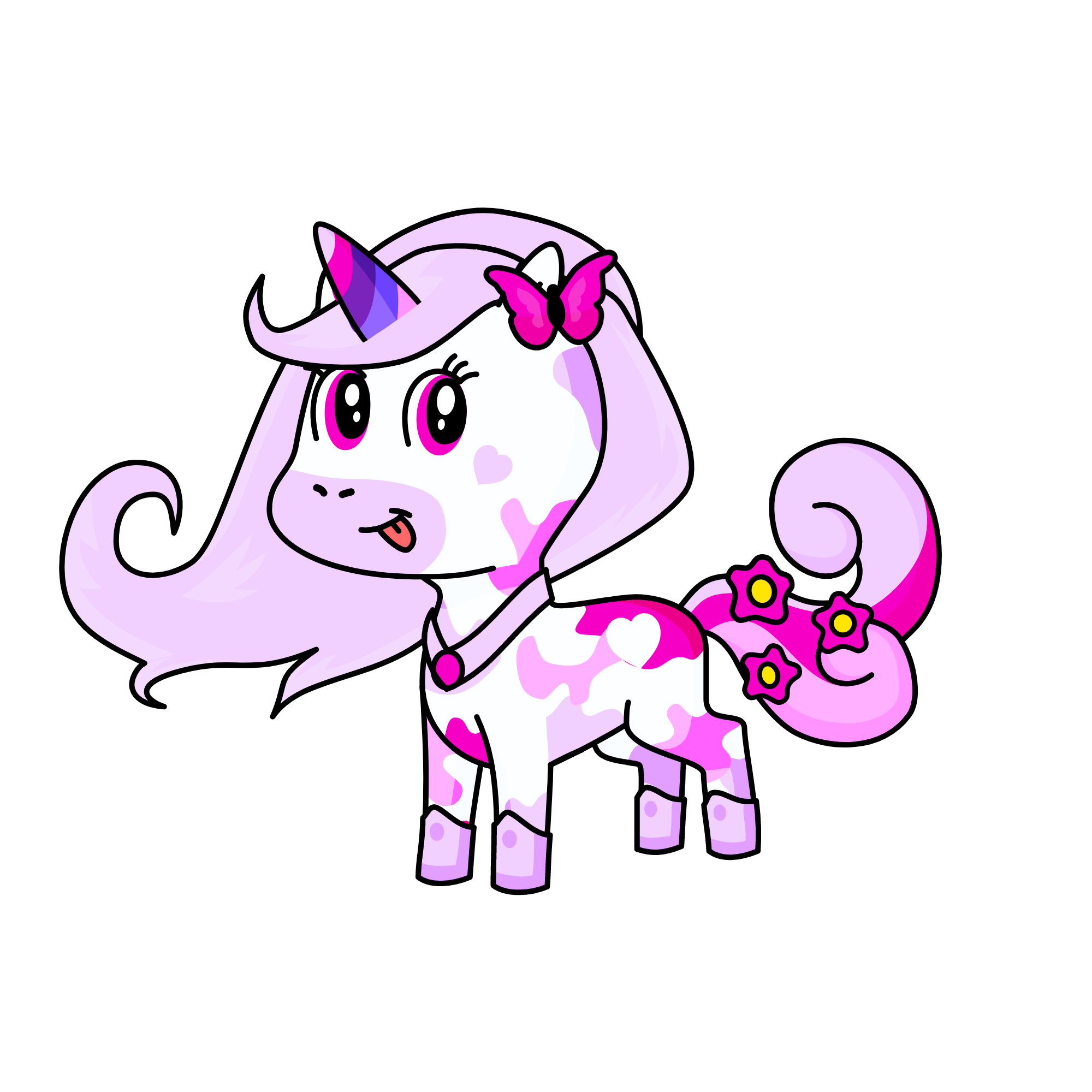 pink, the unicorn