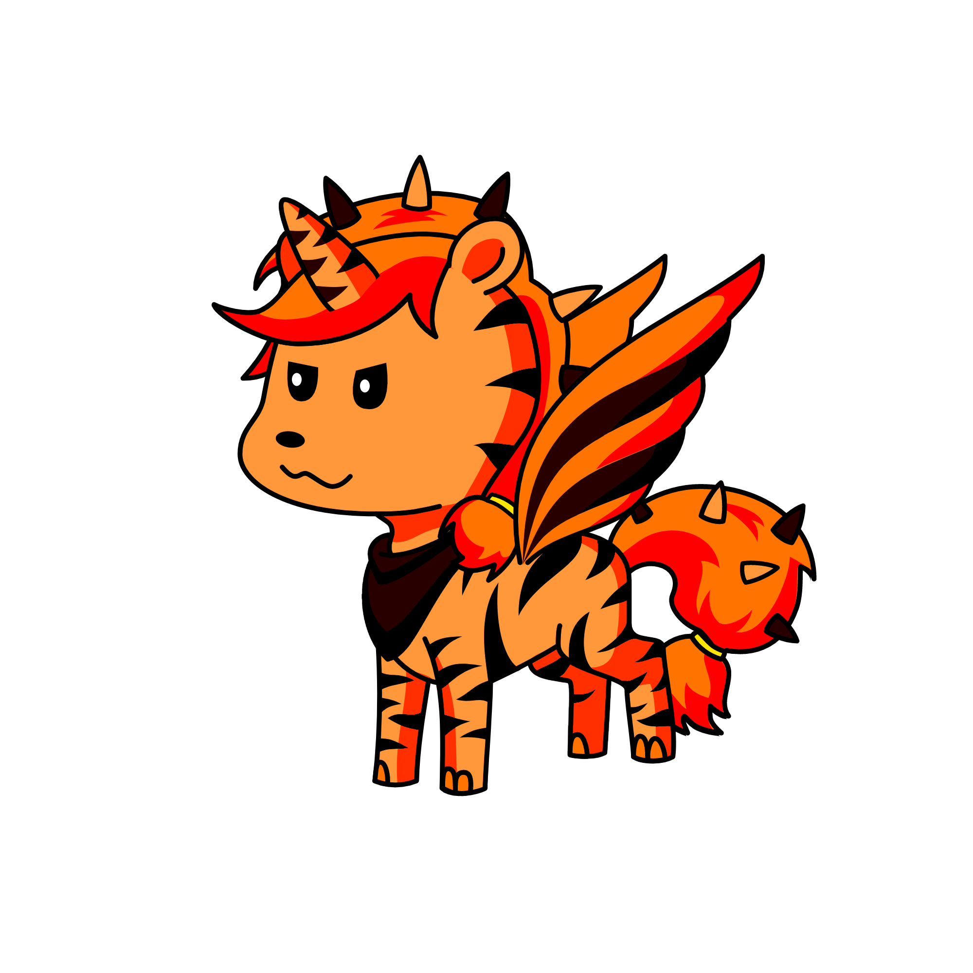Flying tiger unicorn, the unicorn