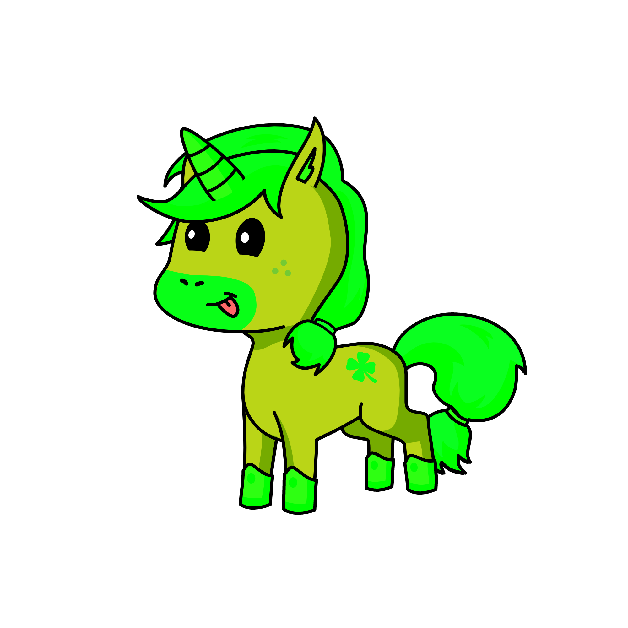 Shamrock, the unicorn