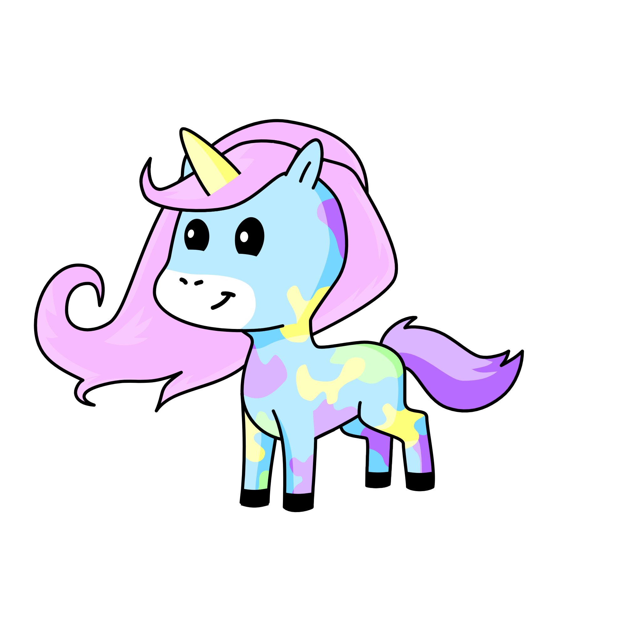 pastel, the unicorn