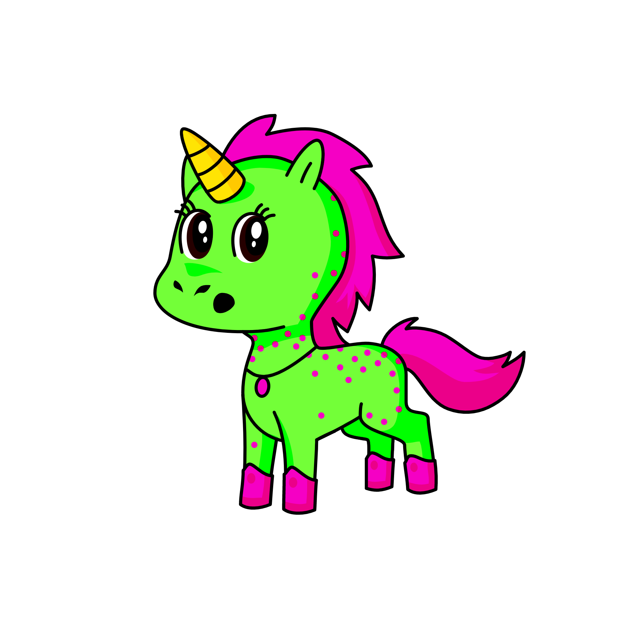 Melon, the unicorn