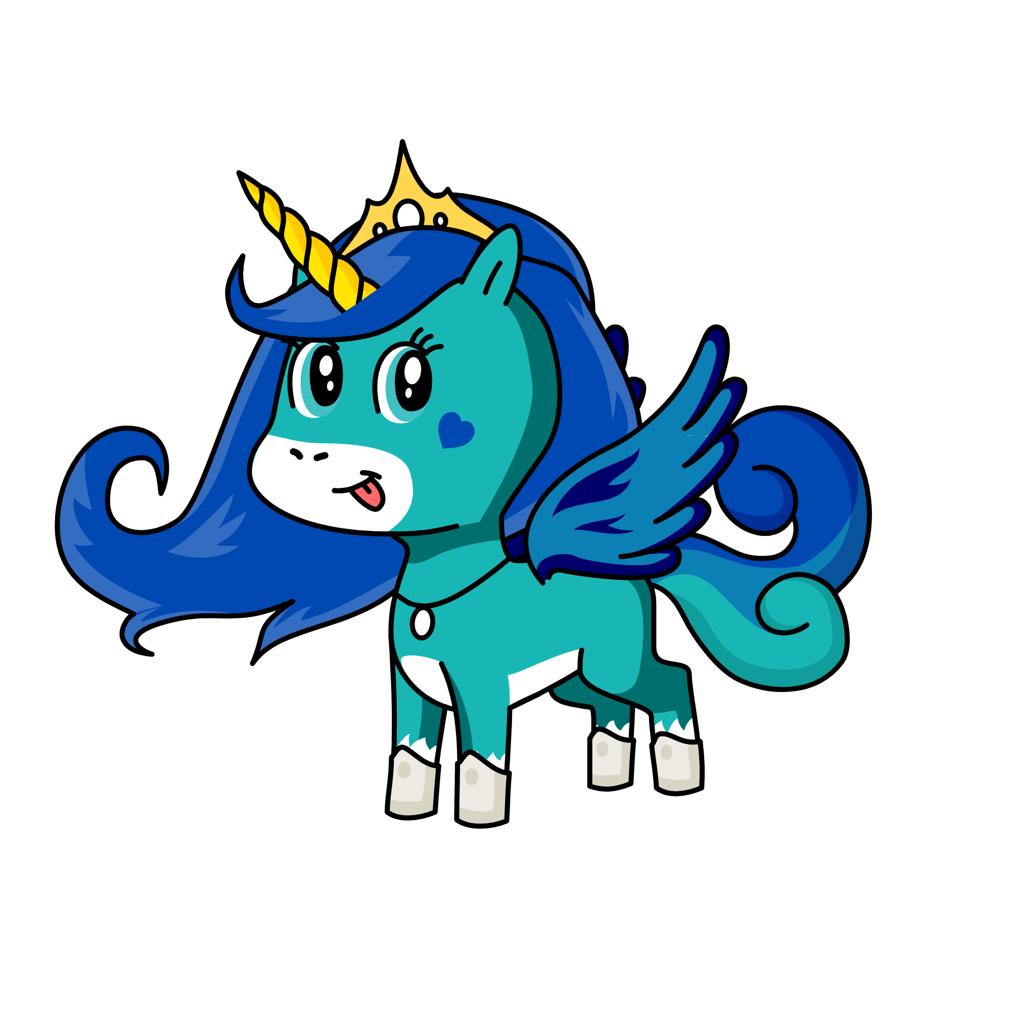 snowy, the unicorn
