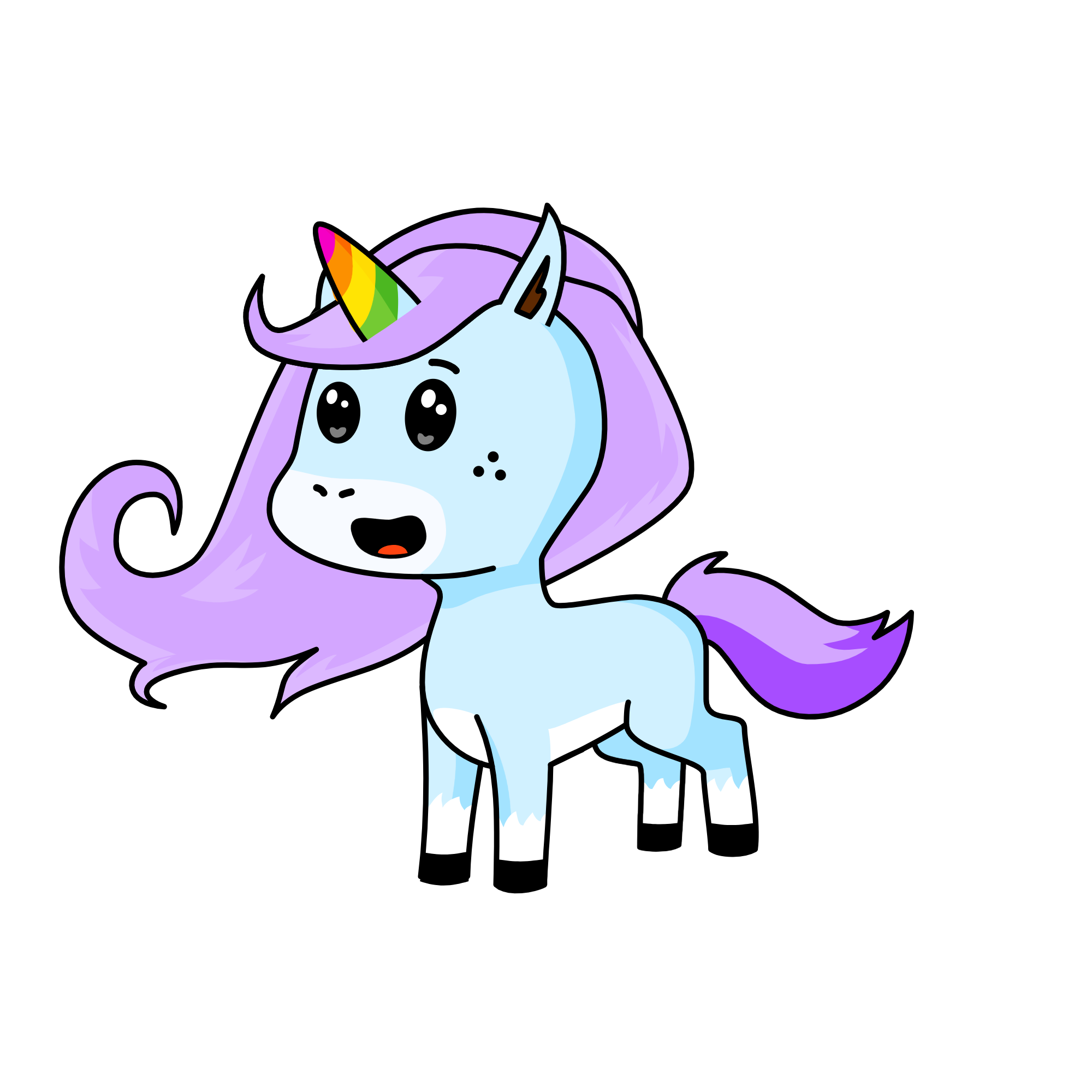 pinky the pink, the unicorn