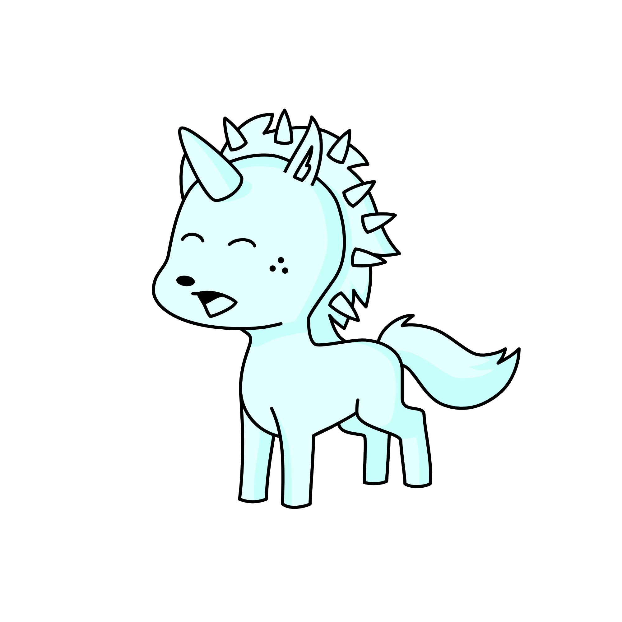 White, the unicorn