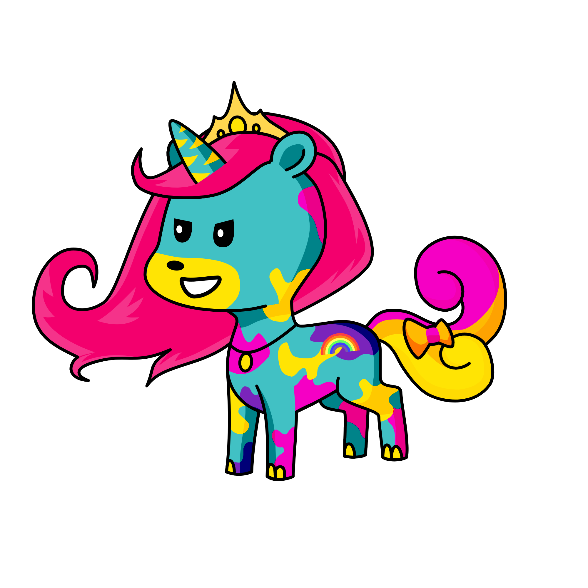 the mess queen, the unicorn