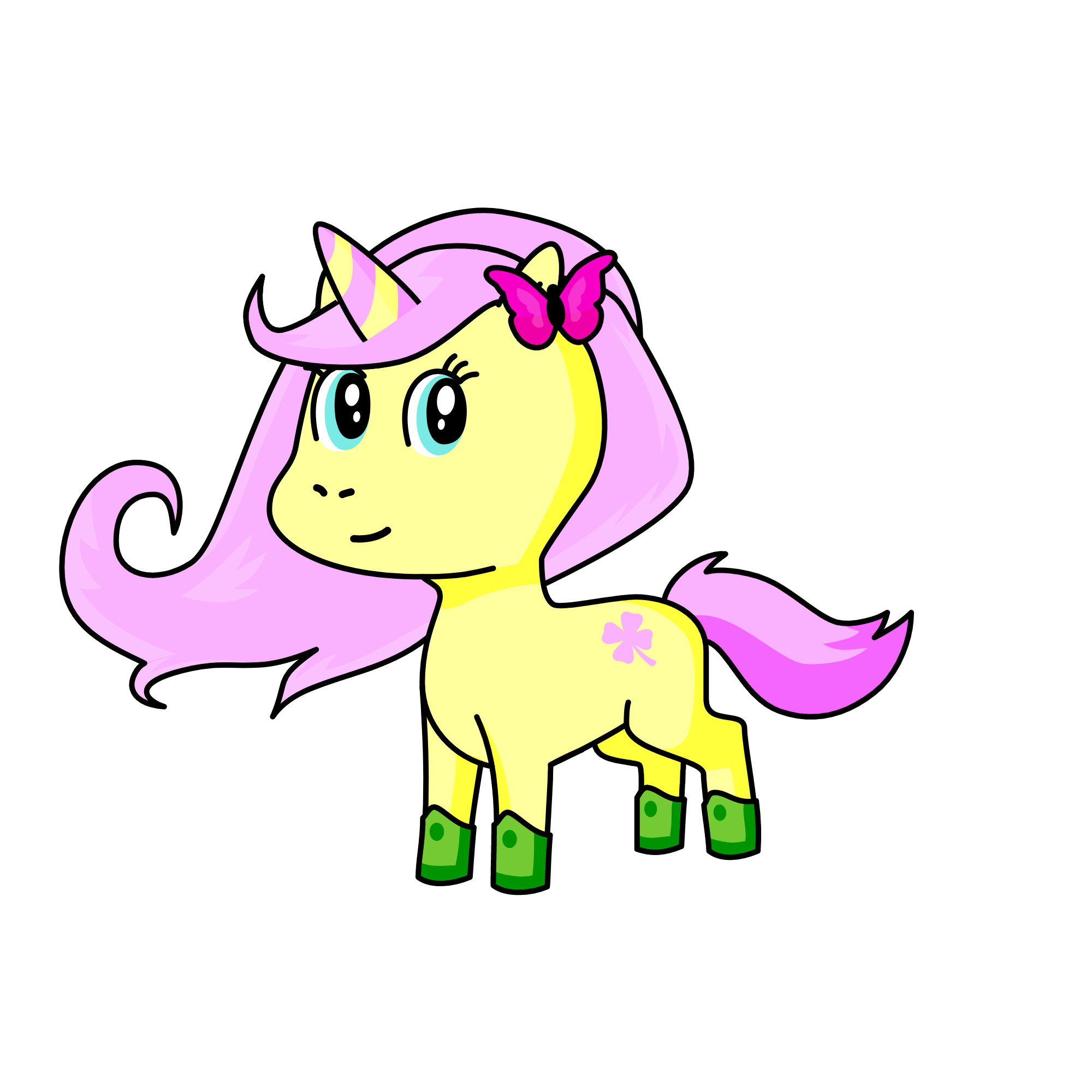 fluttershy, the unicorn
