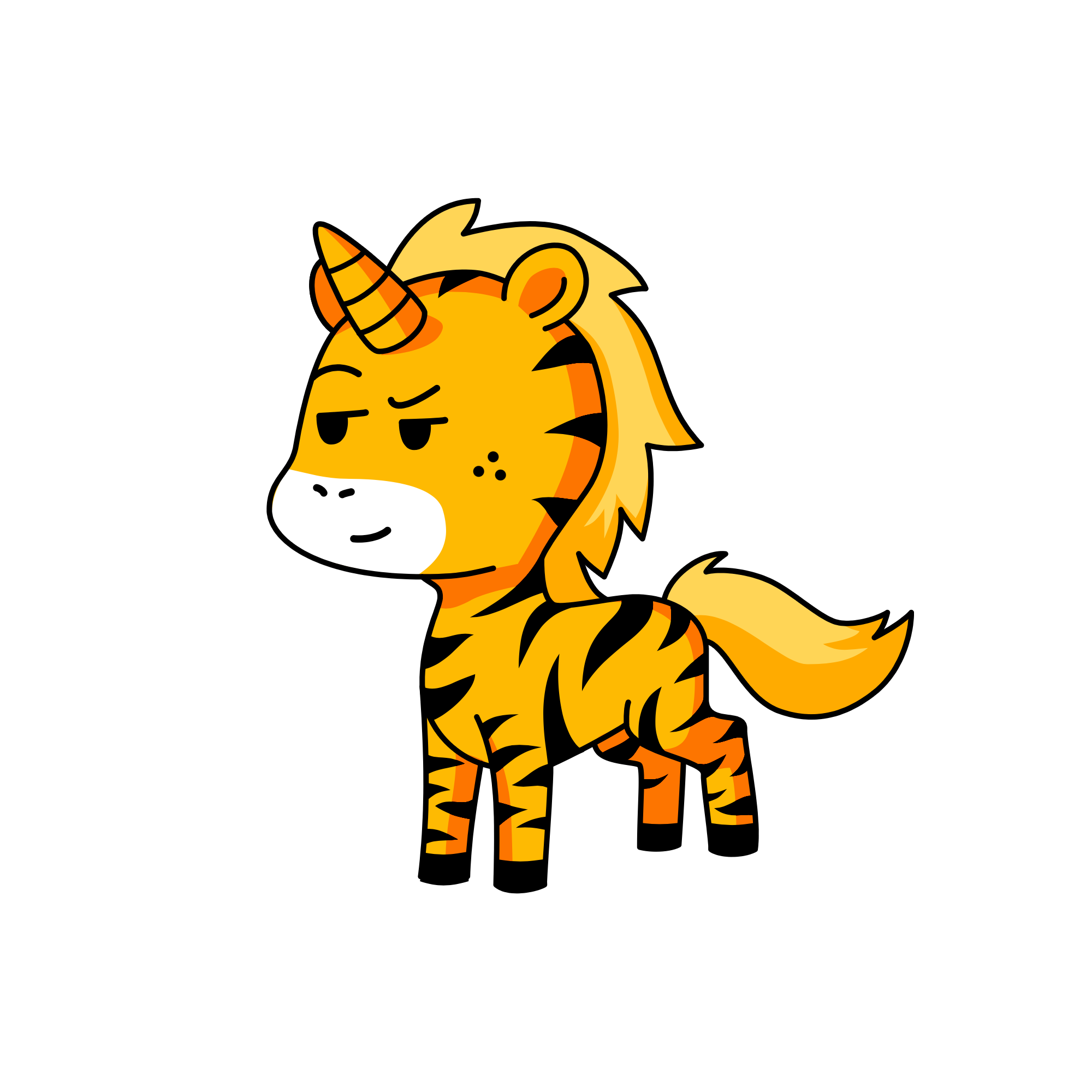 Tiger, the unicorn