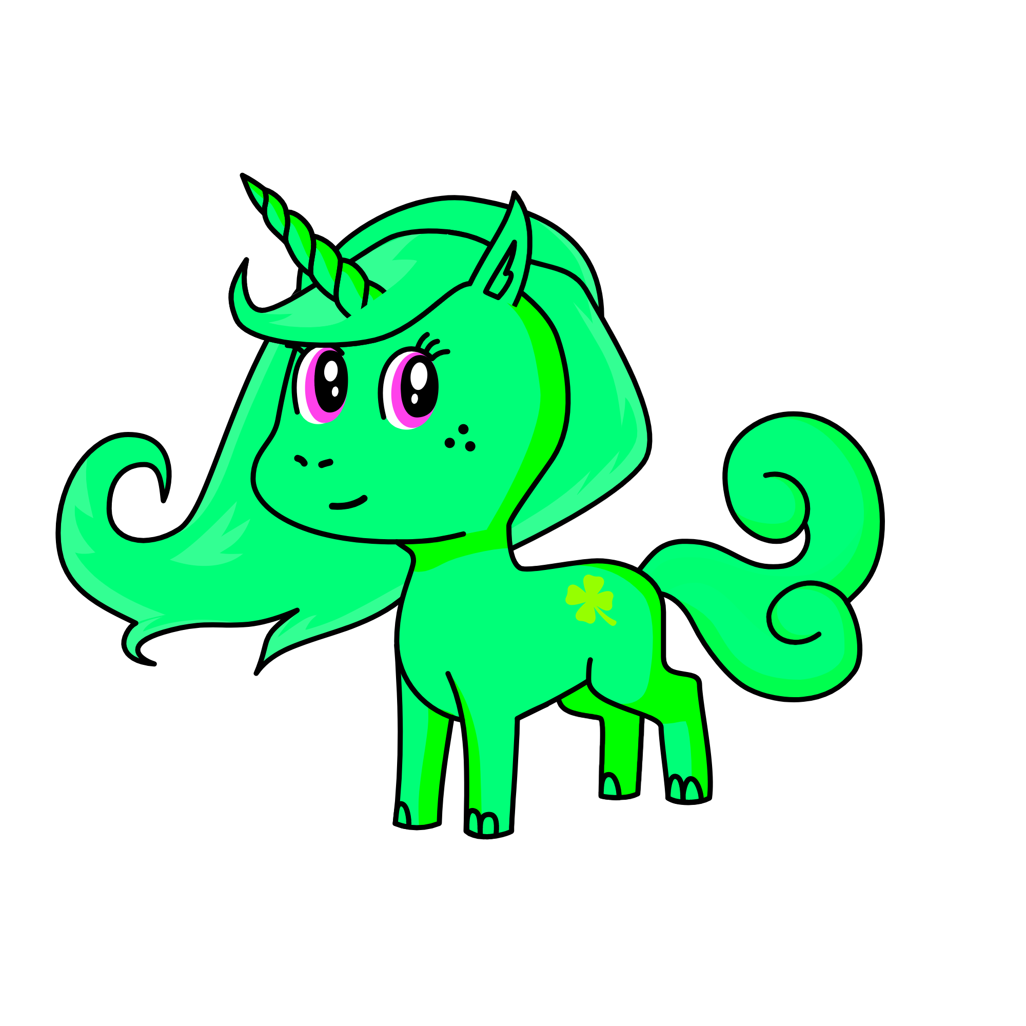Minty, the unicorn