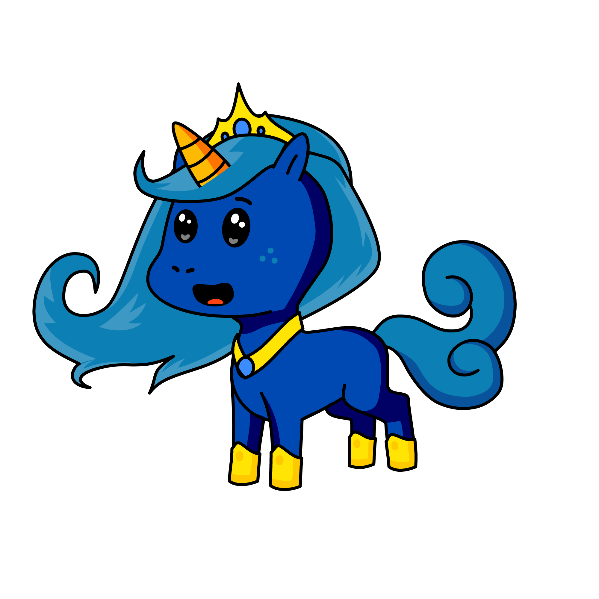 Queen Lily, the unicorn