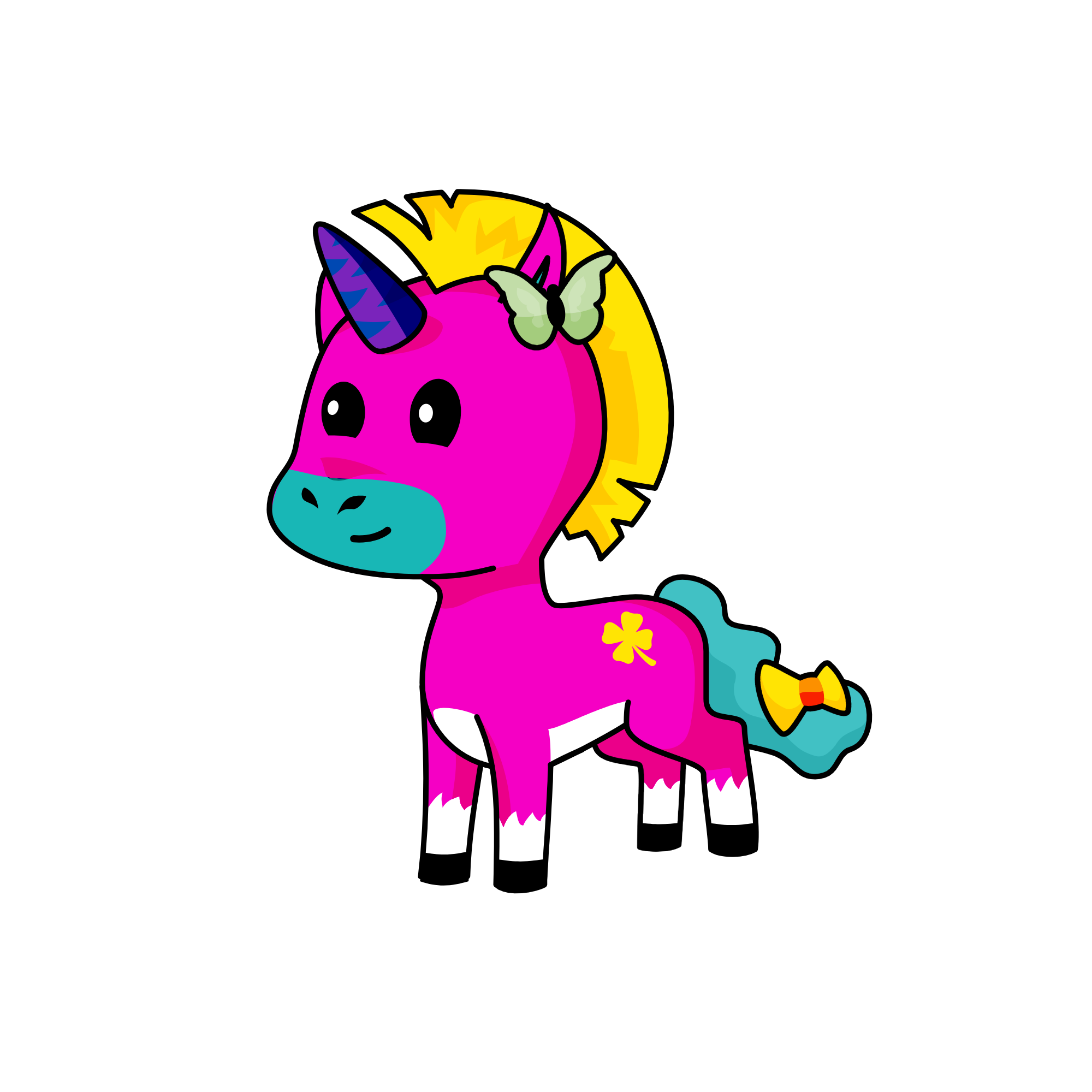 b, the unicorn
