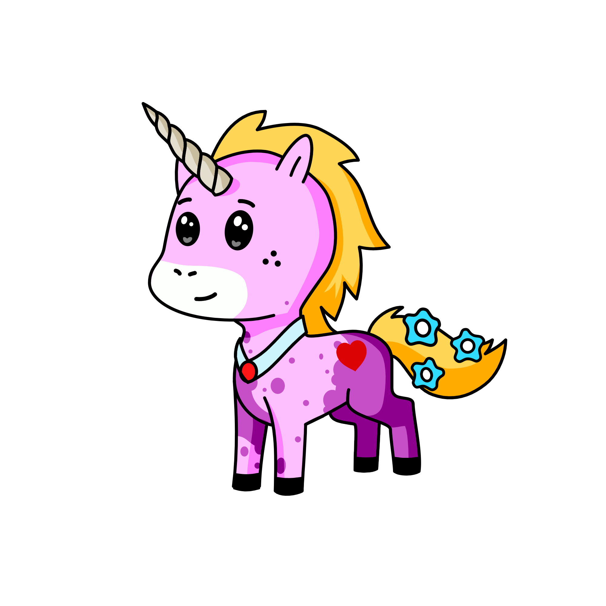 pinky, the unicorn