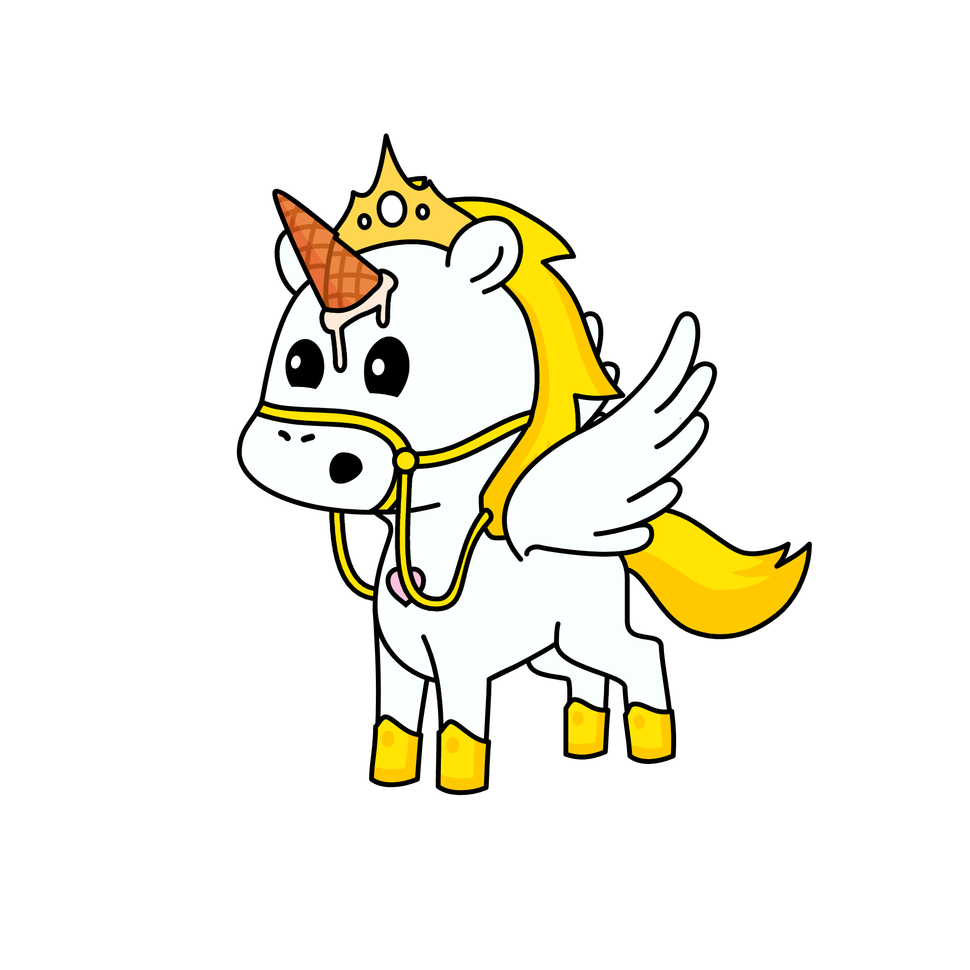 Hit by icecream, the unicorn