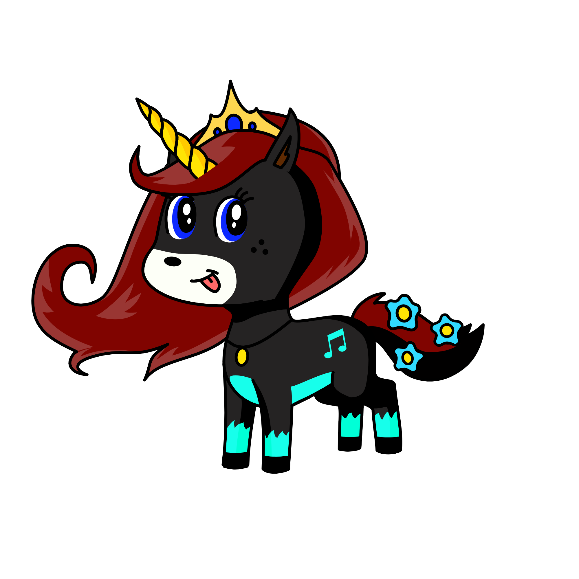 Midnightina, the unicorn