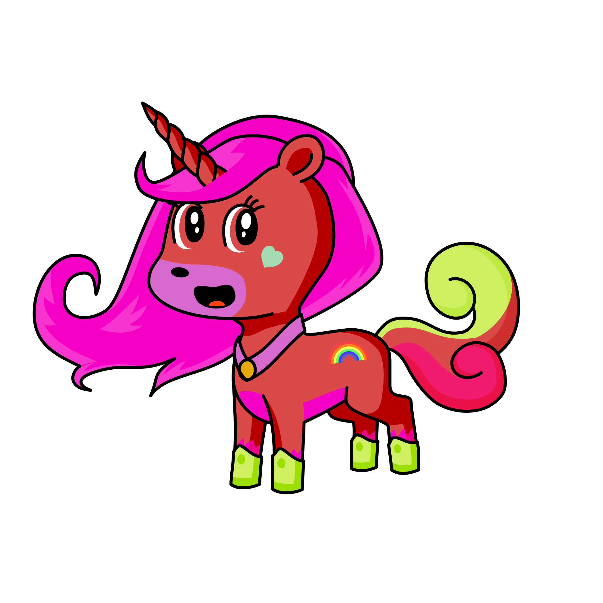 the colorful unicorn guard , the unicorn