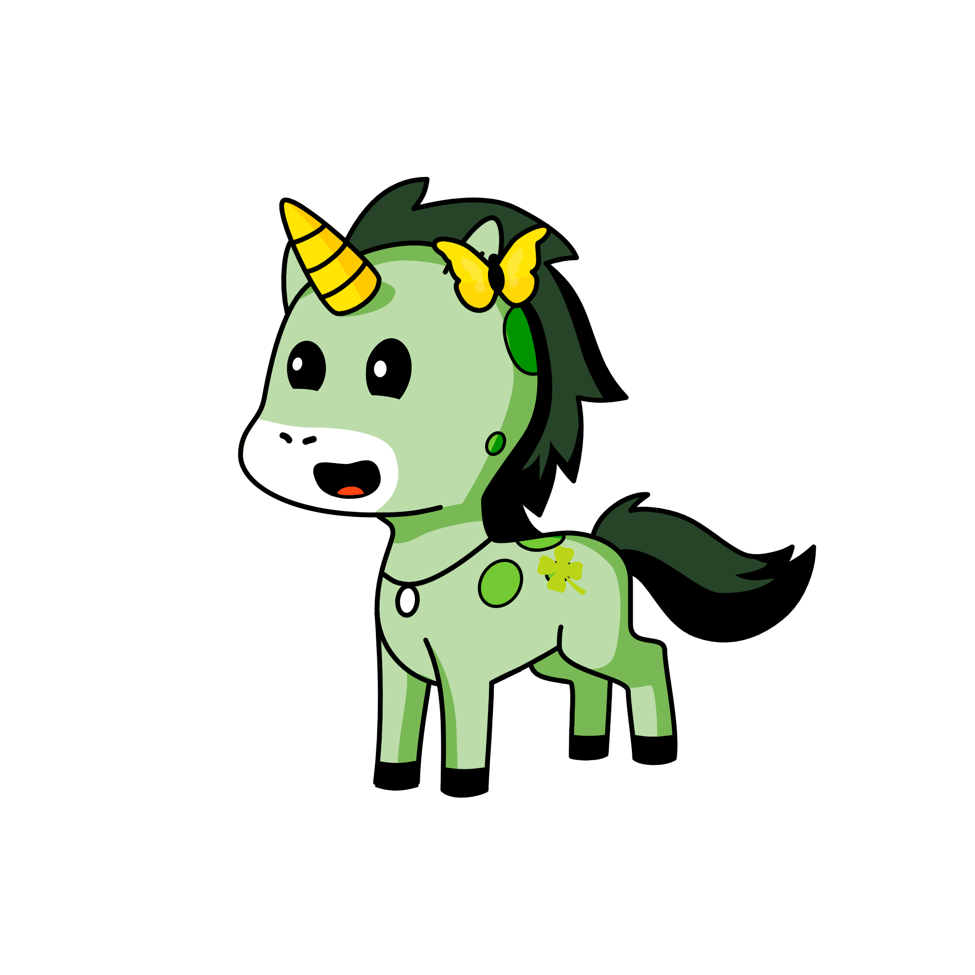 GreenButterfly, the unicorn