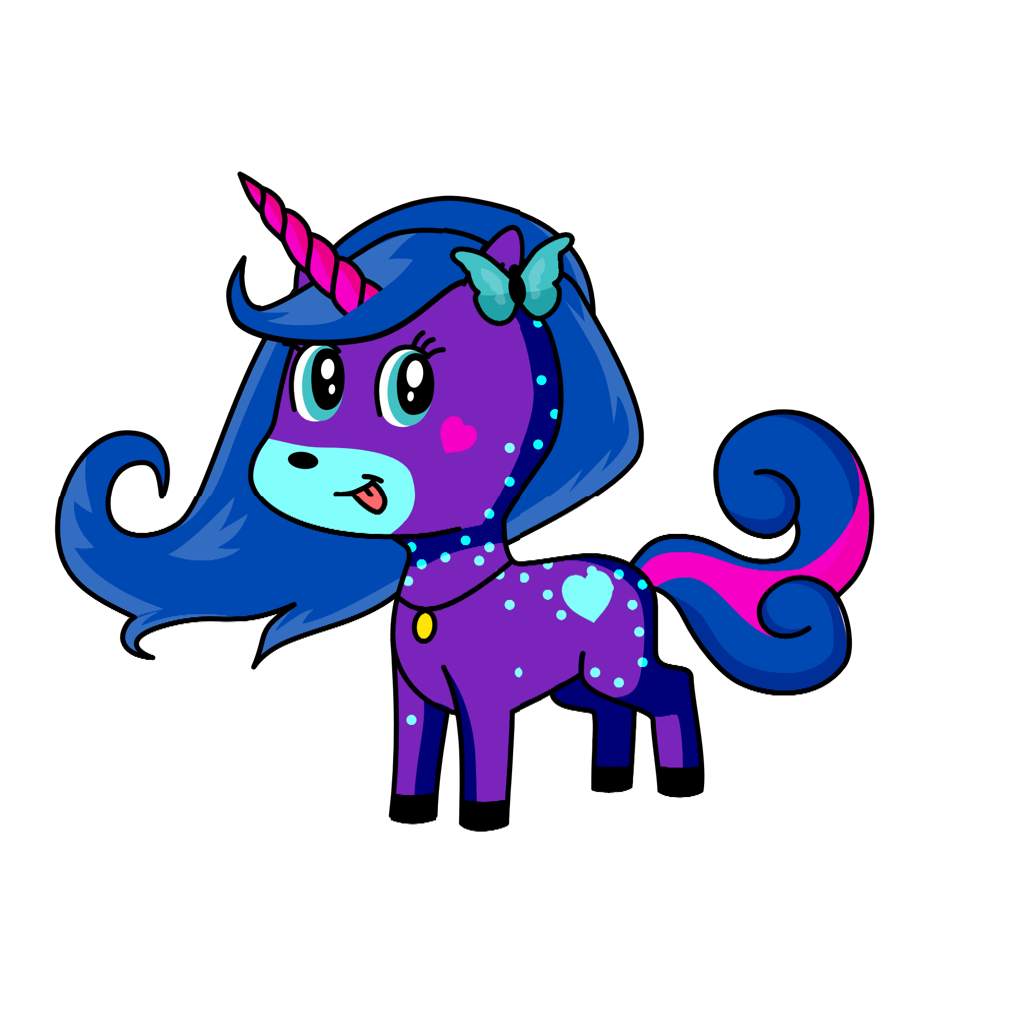Midnight, the unicorn