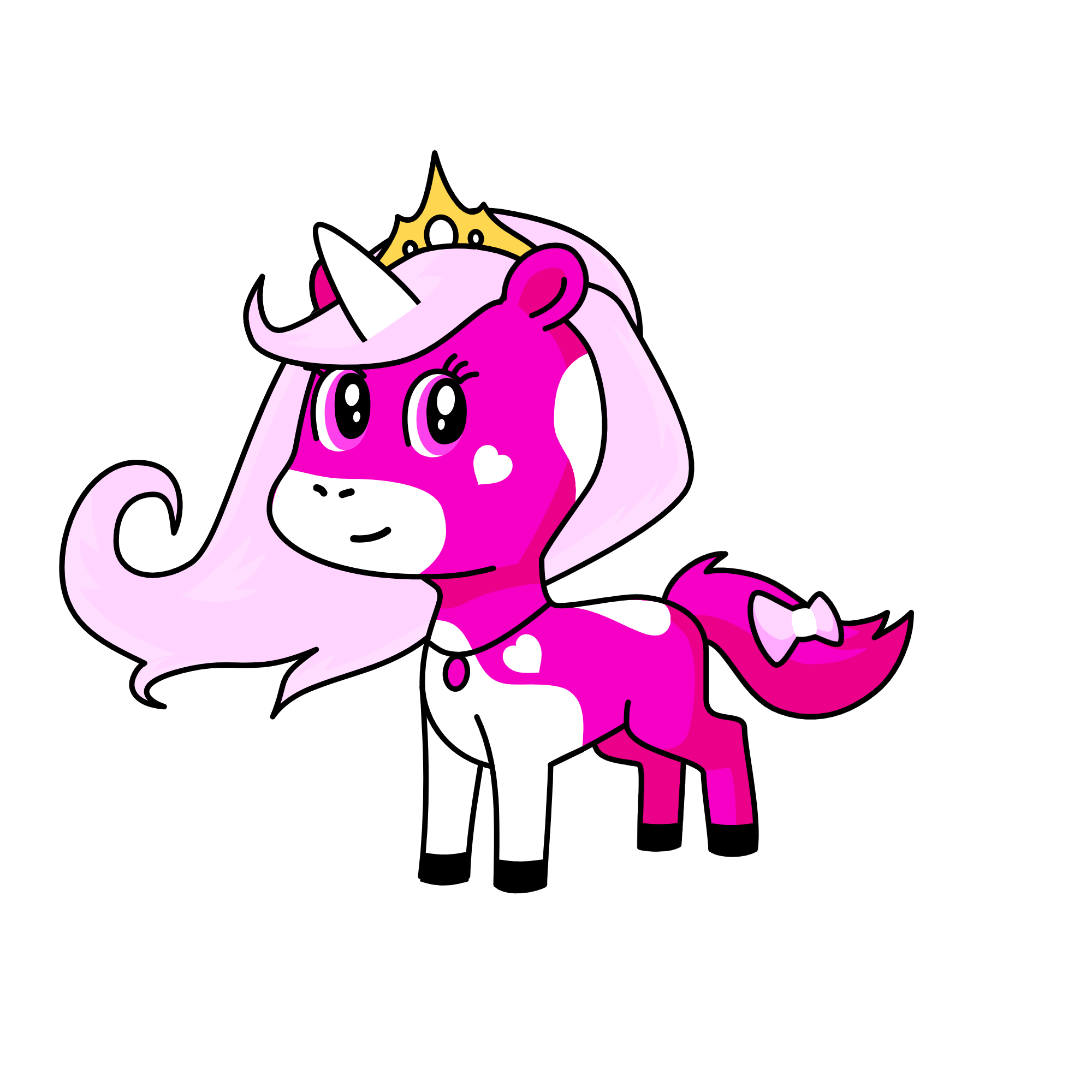 Pinky, the unicorn