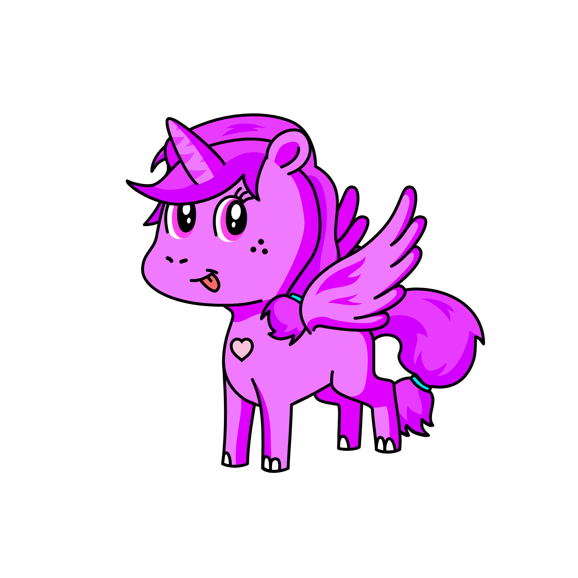 Bubblegum, the unicorn
