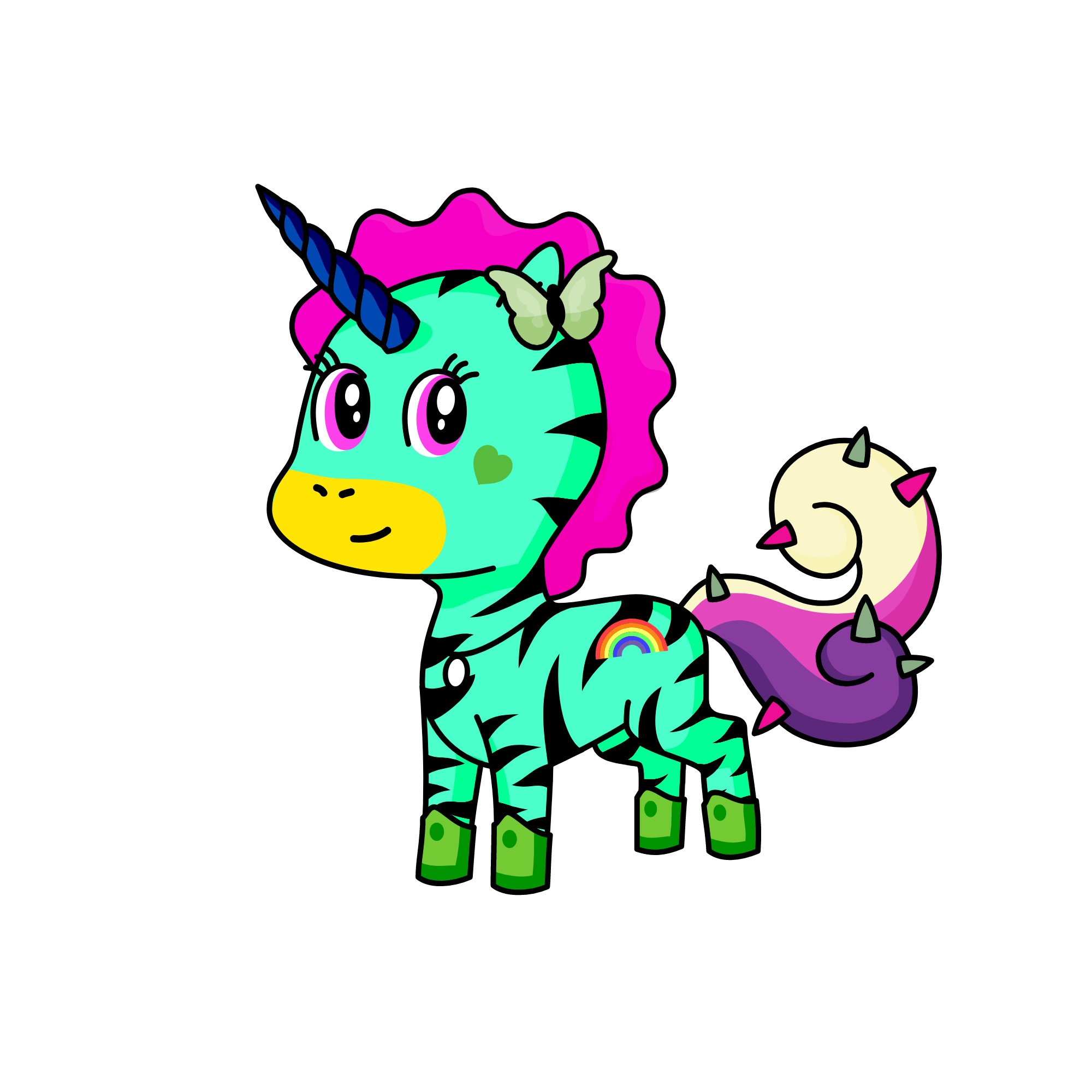 Frizzilizzi, the unicorn