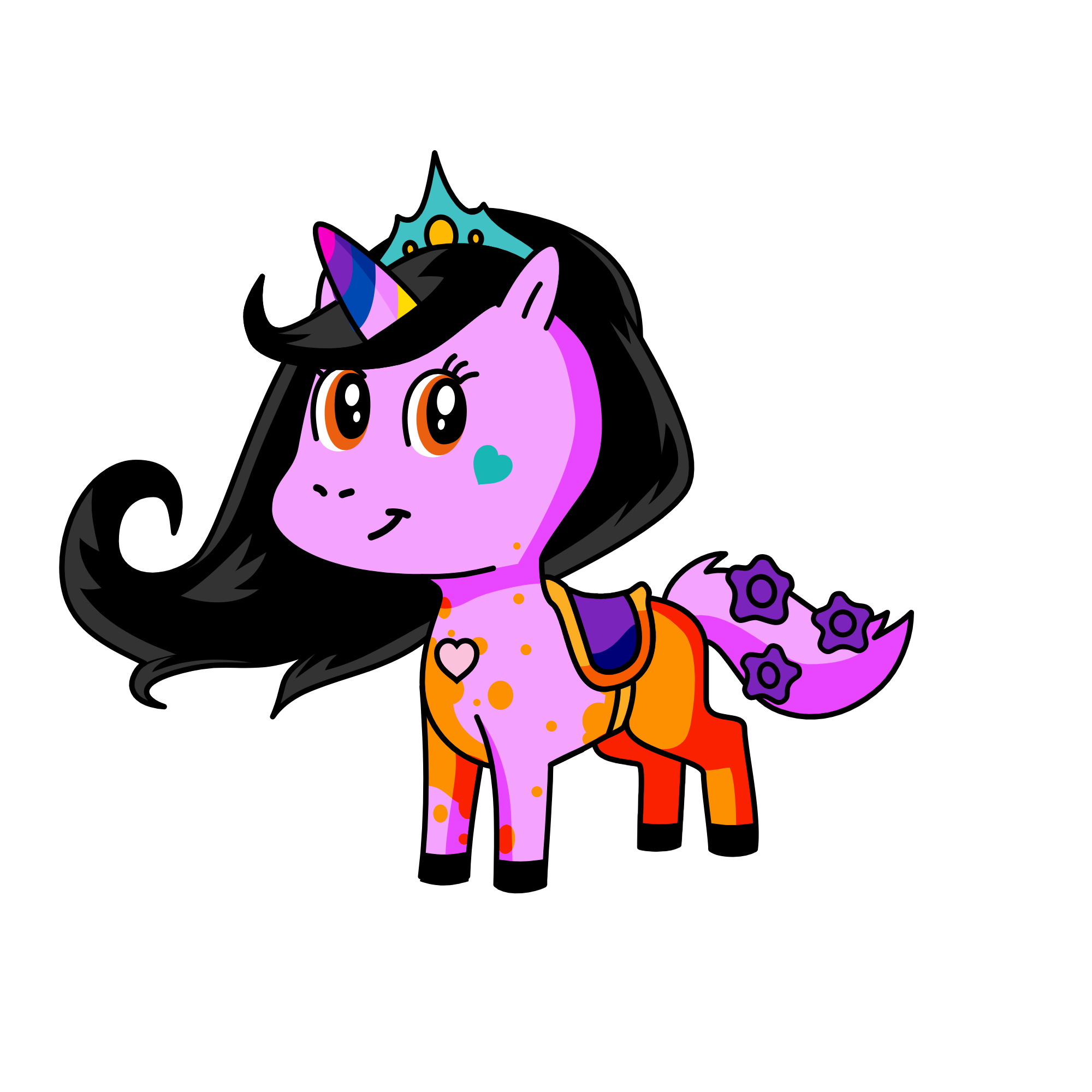 pink , the unicorn