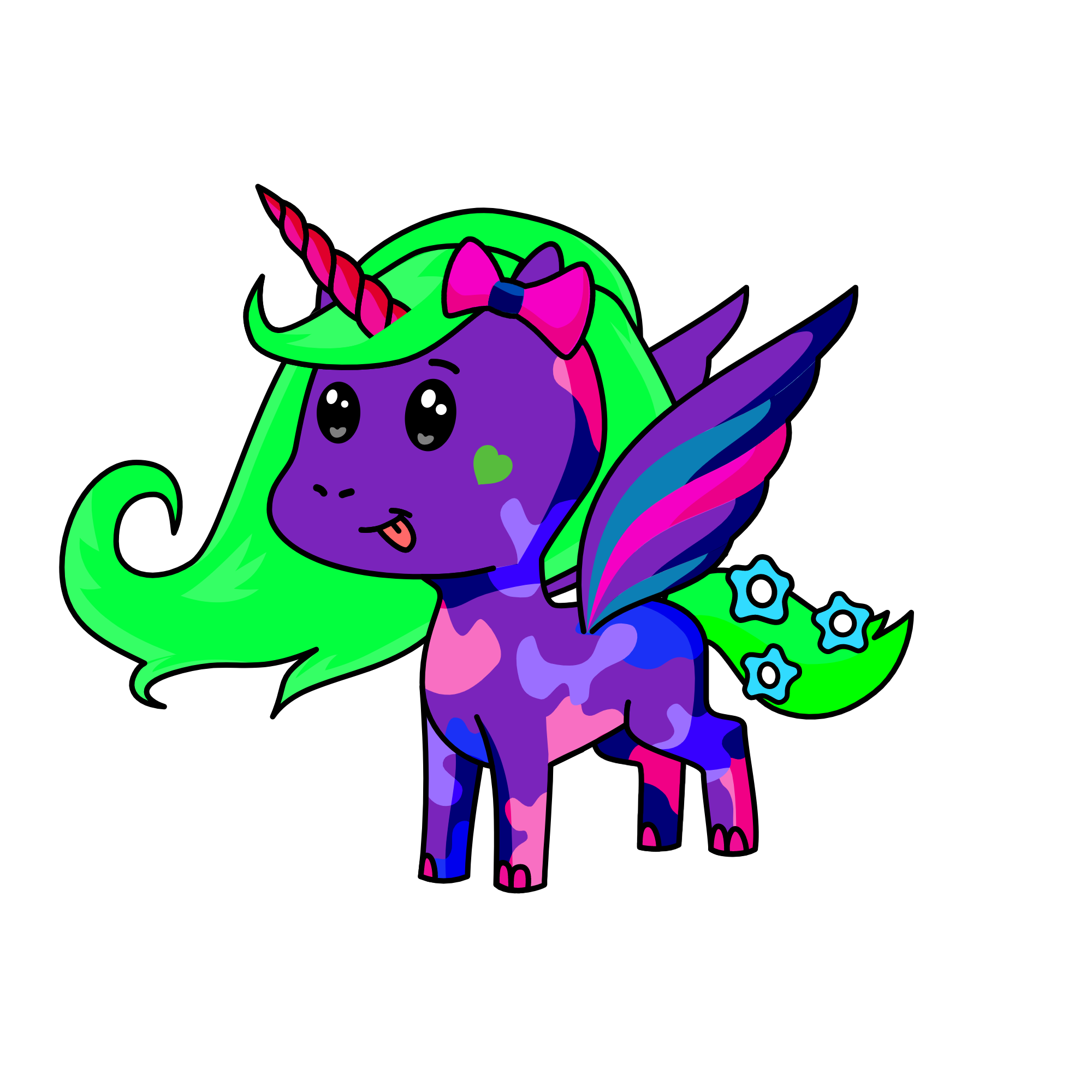 Giggleboo, the unicorn