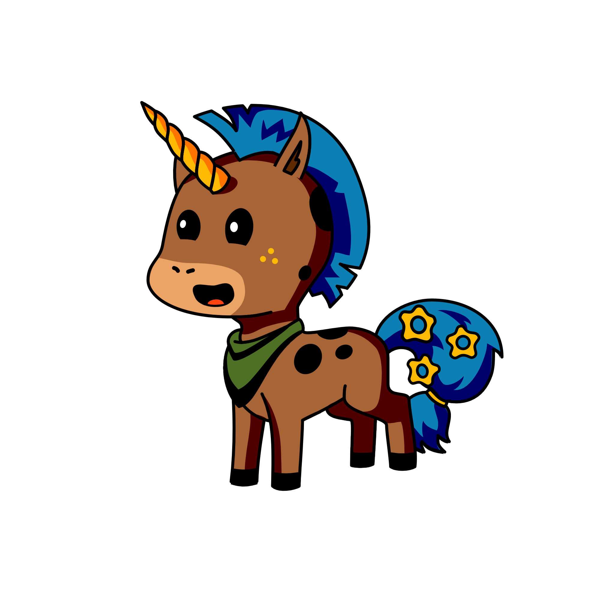 Forget-me-not, the unicorn