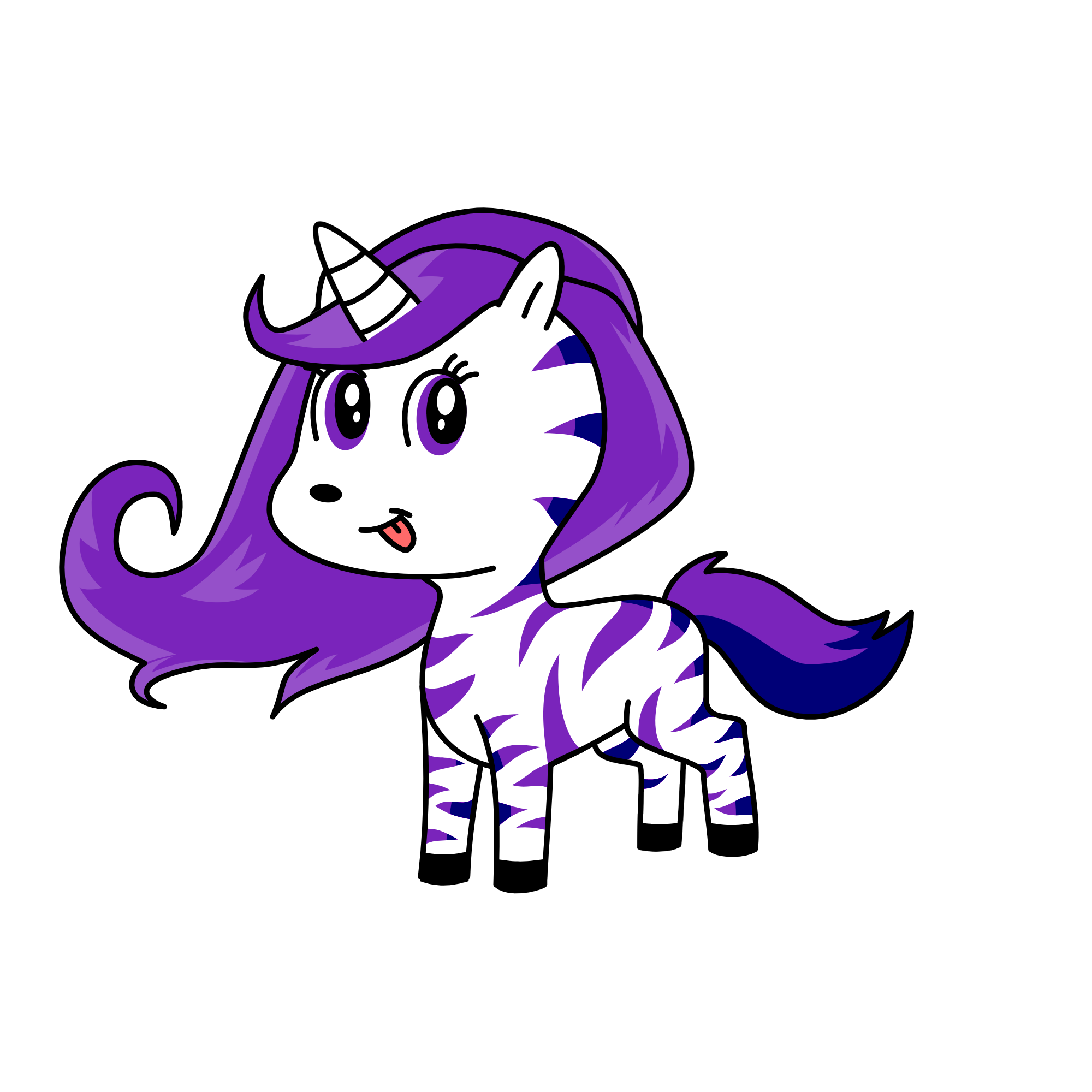 Rainbow, the unicorn