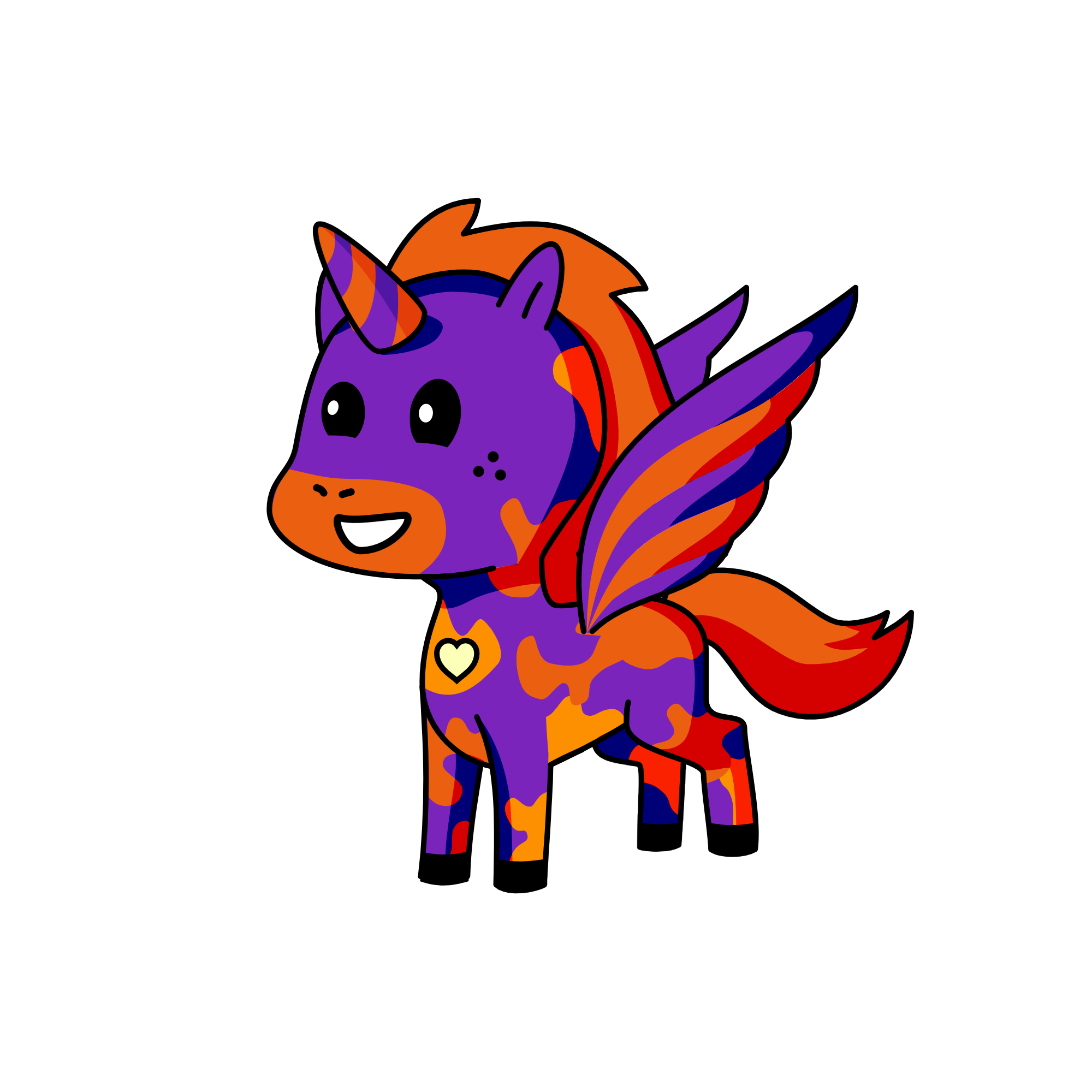 Spooky, the unicorn