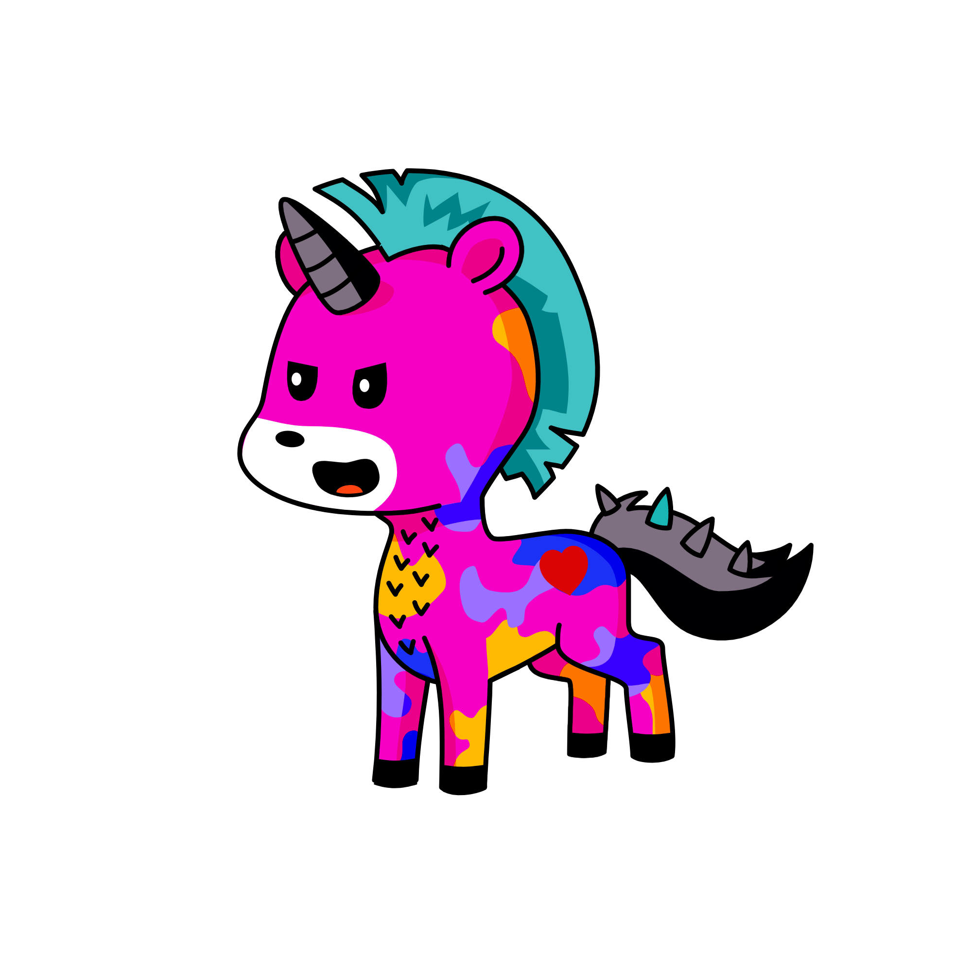 rainbow sparkles anna,s unicorn, the unicorn