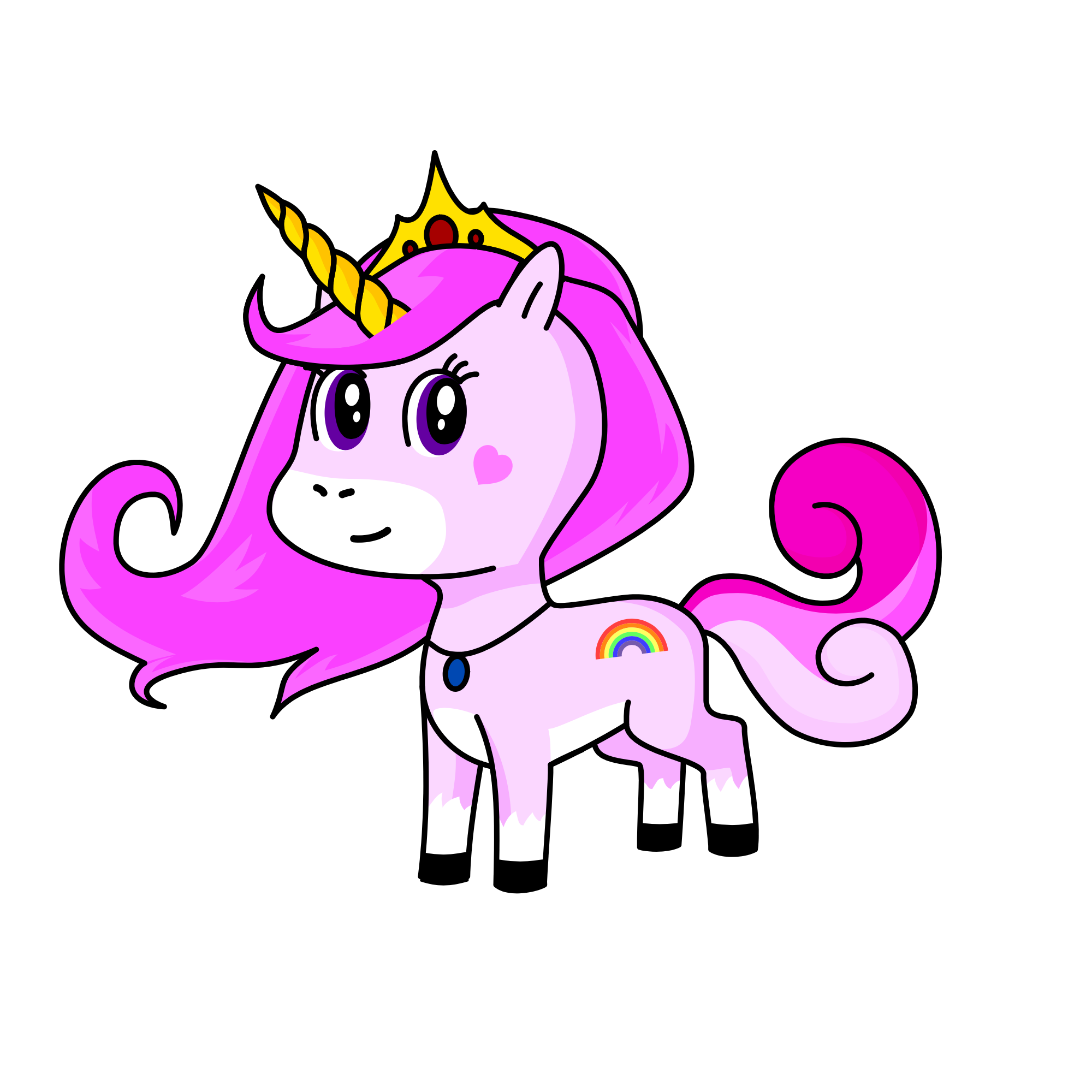 Pinky, the unicorn