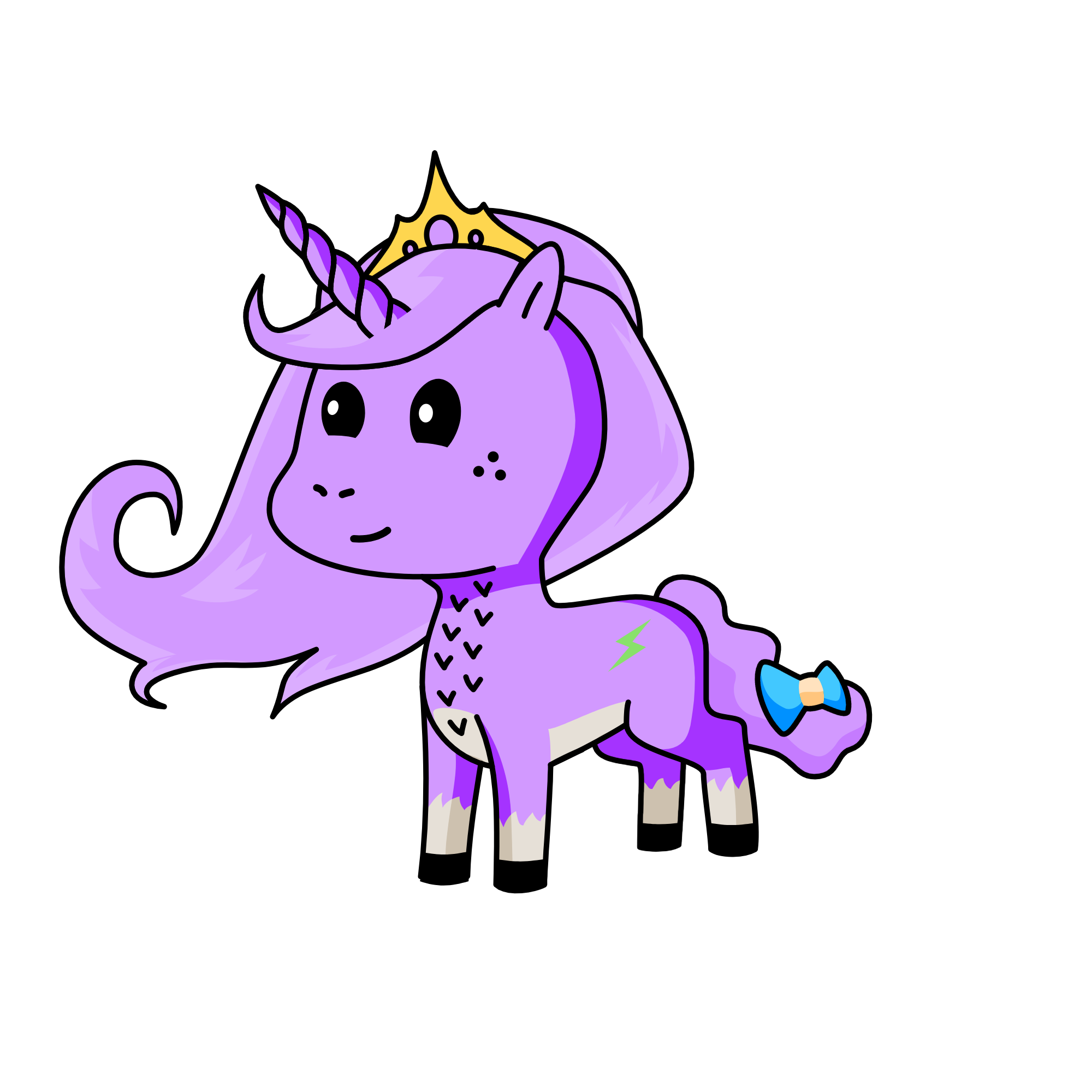 princess violet, the unicorn