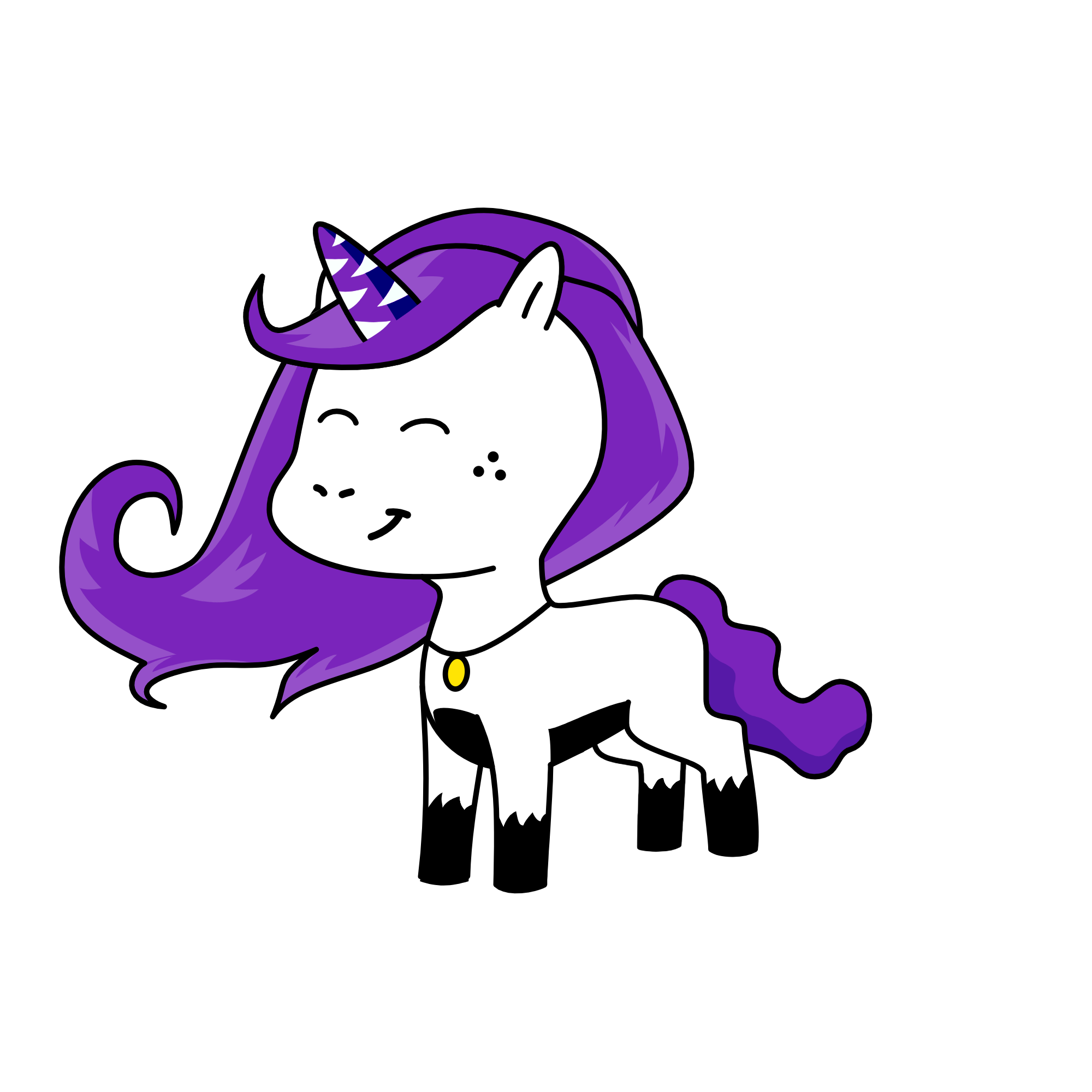 cute, the unicorn
