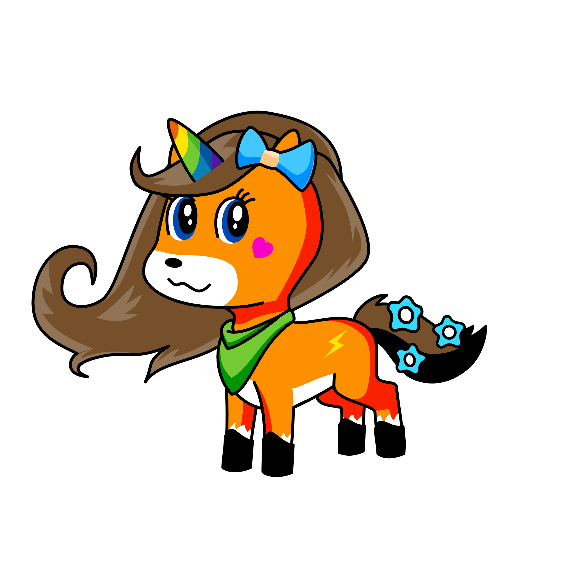 Foxy, the unicorn