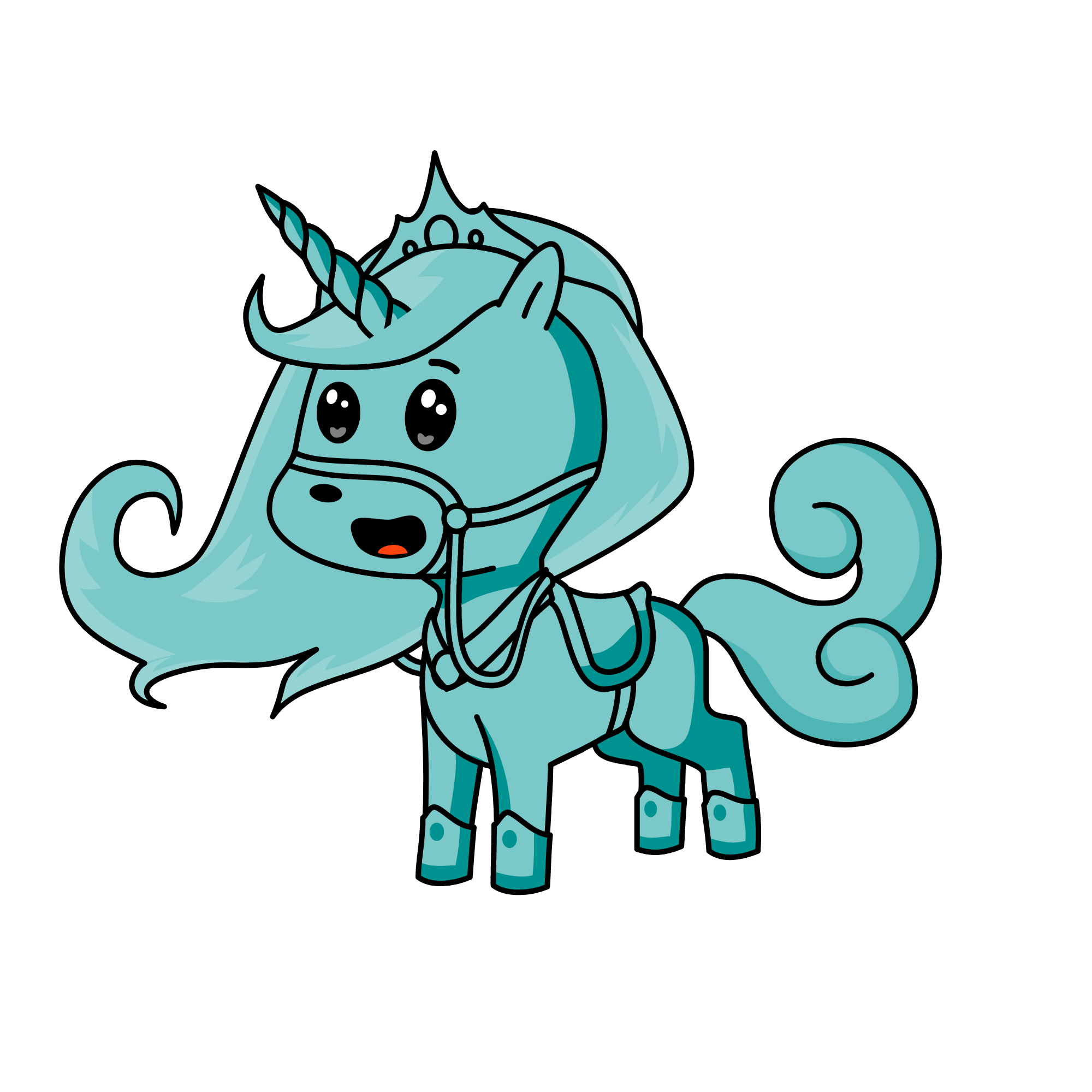 queen of snow, the unicorn