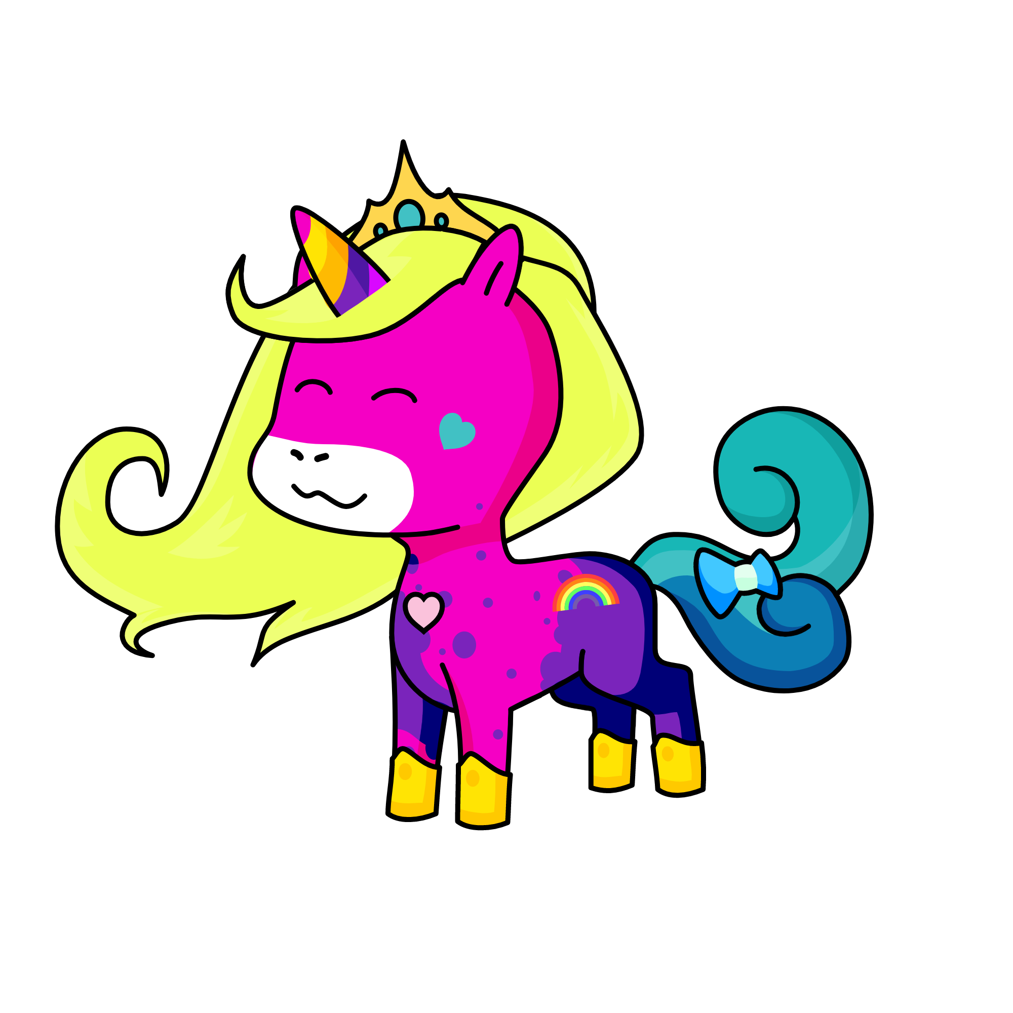 IloeGLITTER, the unicorn