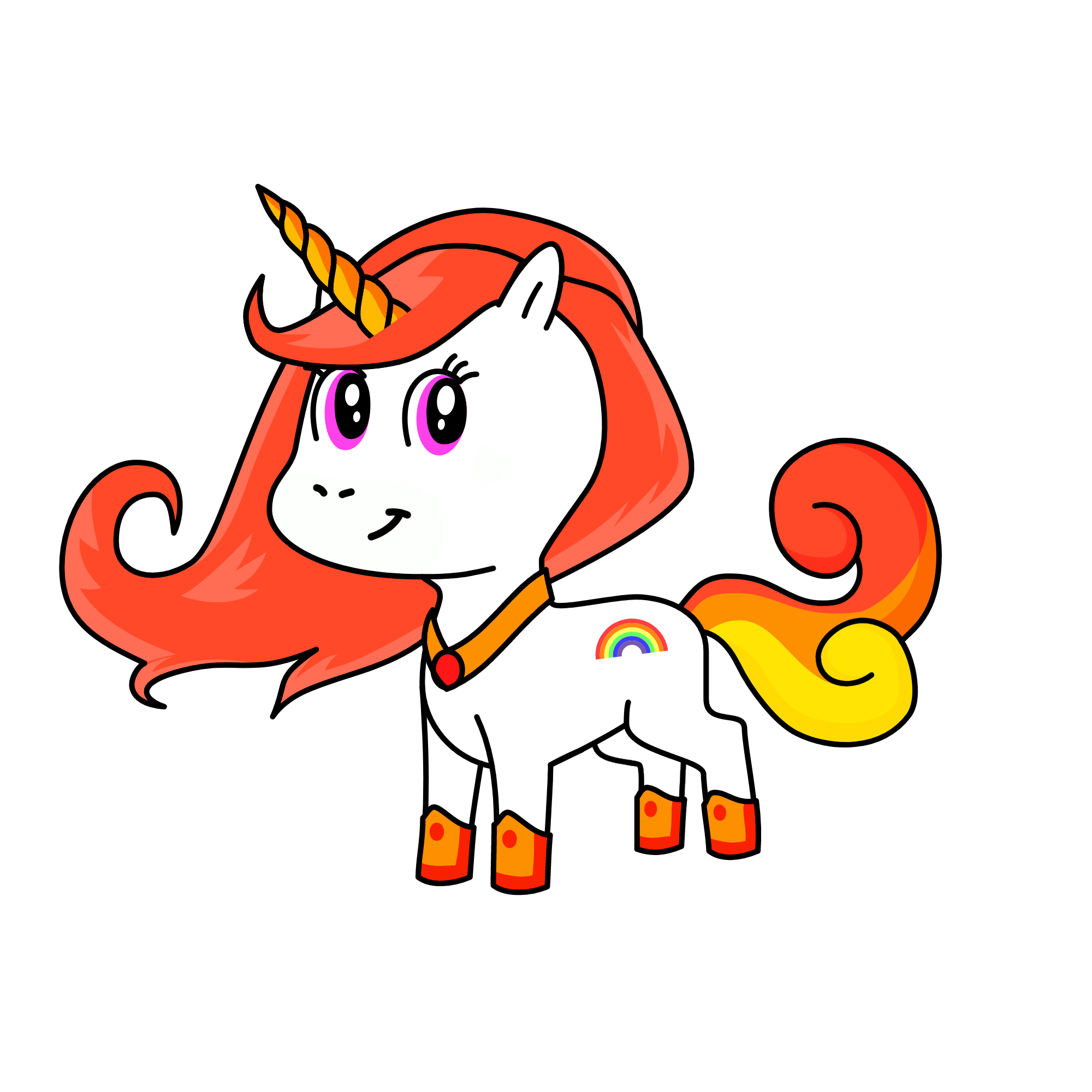 rainbow , the unicorn